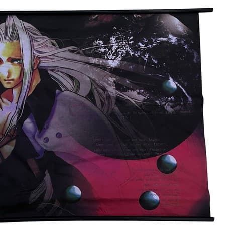 Vintage Final Fantasy VII Advent Children Sephiroth Wall Scroll Poster 45.5"x32" - Thumbnail 3