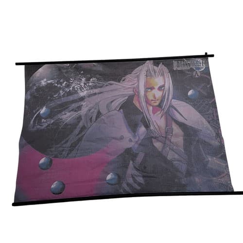 Vintage Final Fantasy VII Advent Children Sephiroth Wall Scroll Poster 45.5"x32" - Thumbnail 5