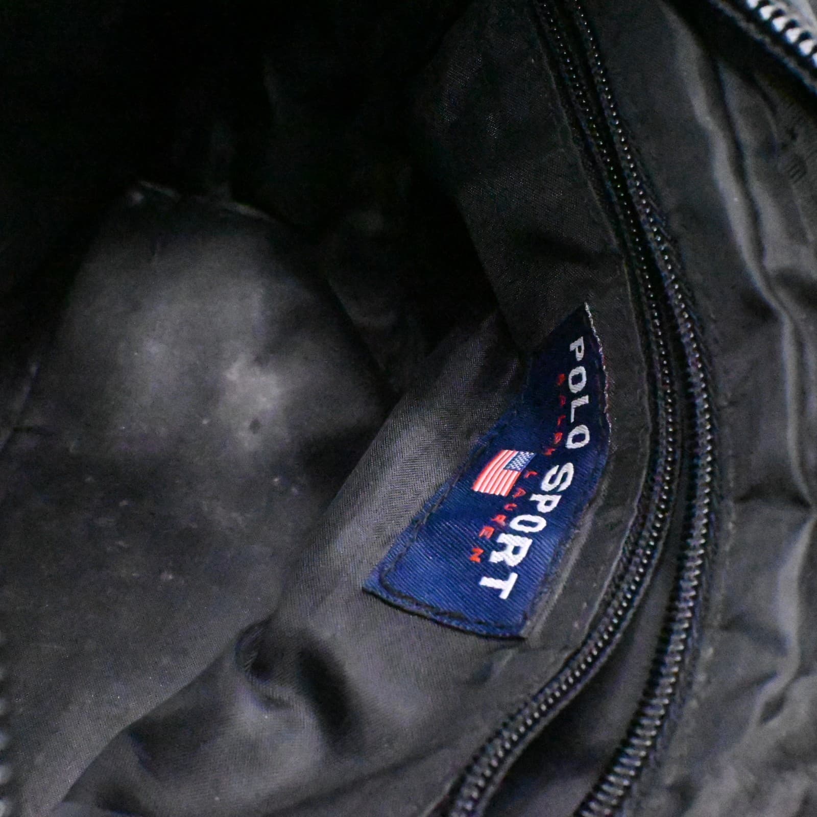 Vintage Polo Sport Ralph Lauren Black Crossbody/ Messenger, 🇺🇸 & Olympics Pull - Thumbnail 14