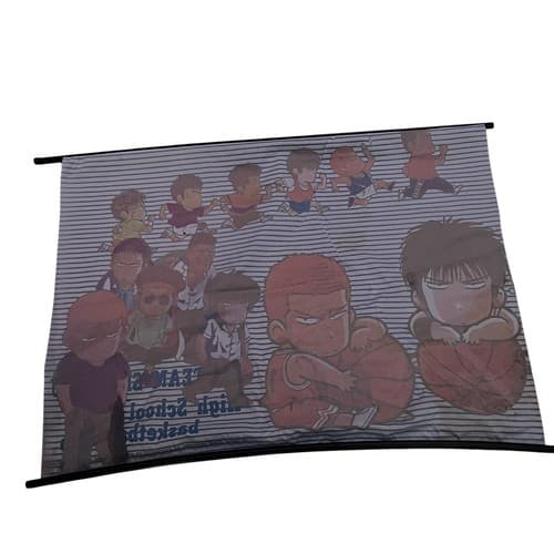 Vintage SLAM DUNK Shohoku High School Rare Anime Wall Fabric Scroll 45"x31" Rare - Thumbnail 6