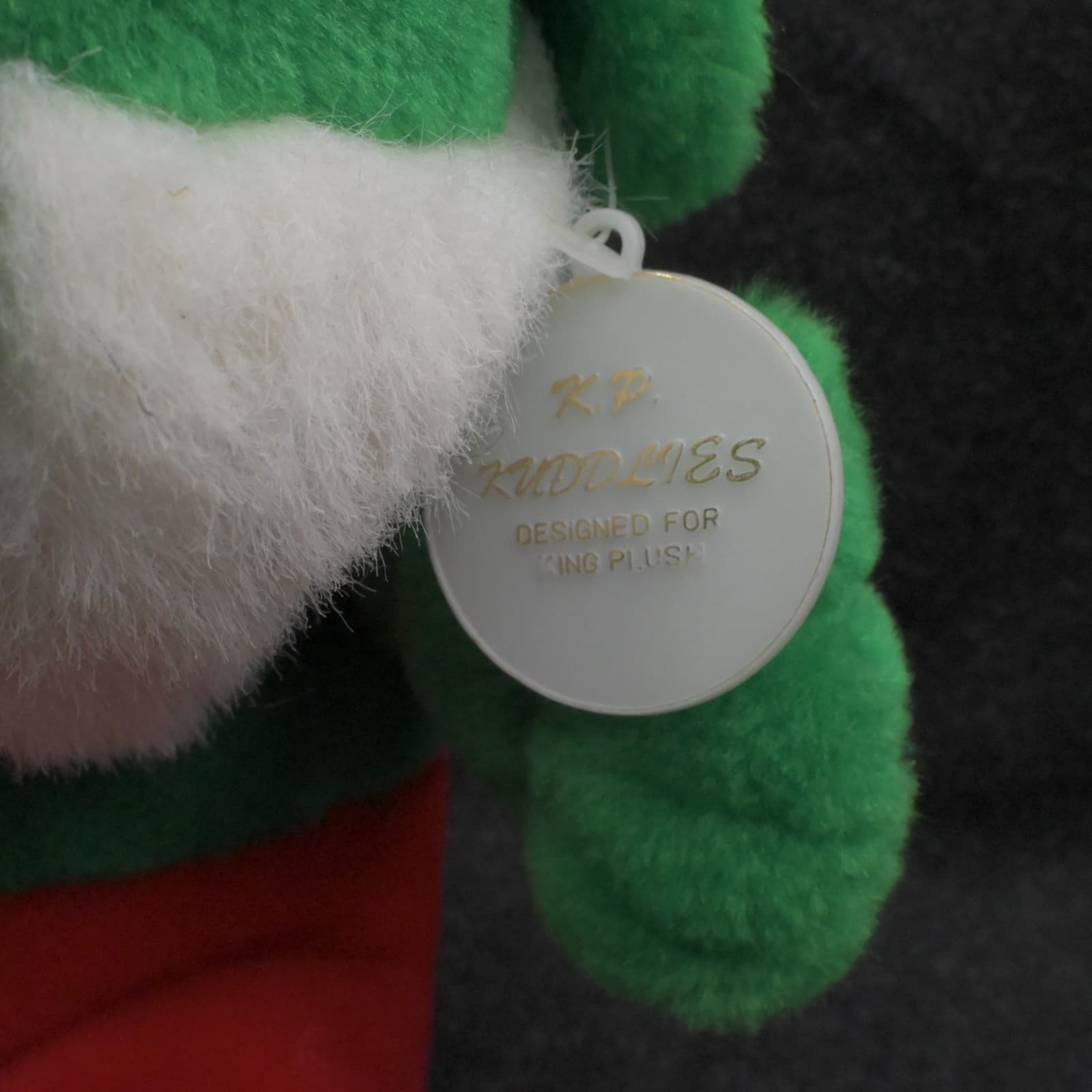 Vintage Papa Smurf Christmas Holiday 13" Plush Red Green King Plush Peyo - Thumbnail 8