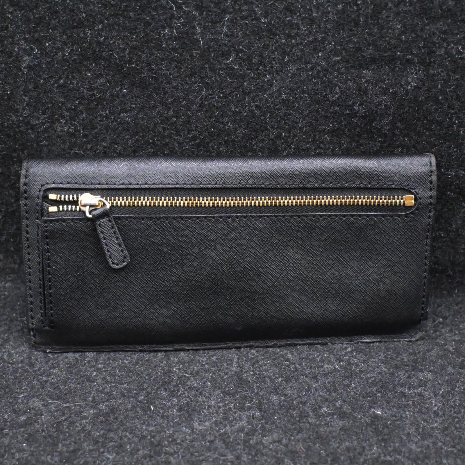 Michael Kors Jet Set Travel Large Trifold Leather Wallet - Black - Thumbnail 3