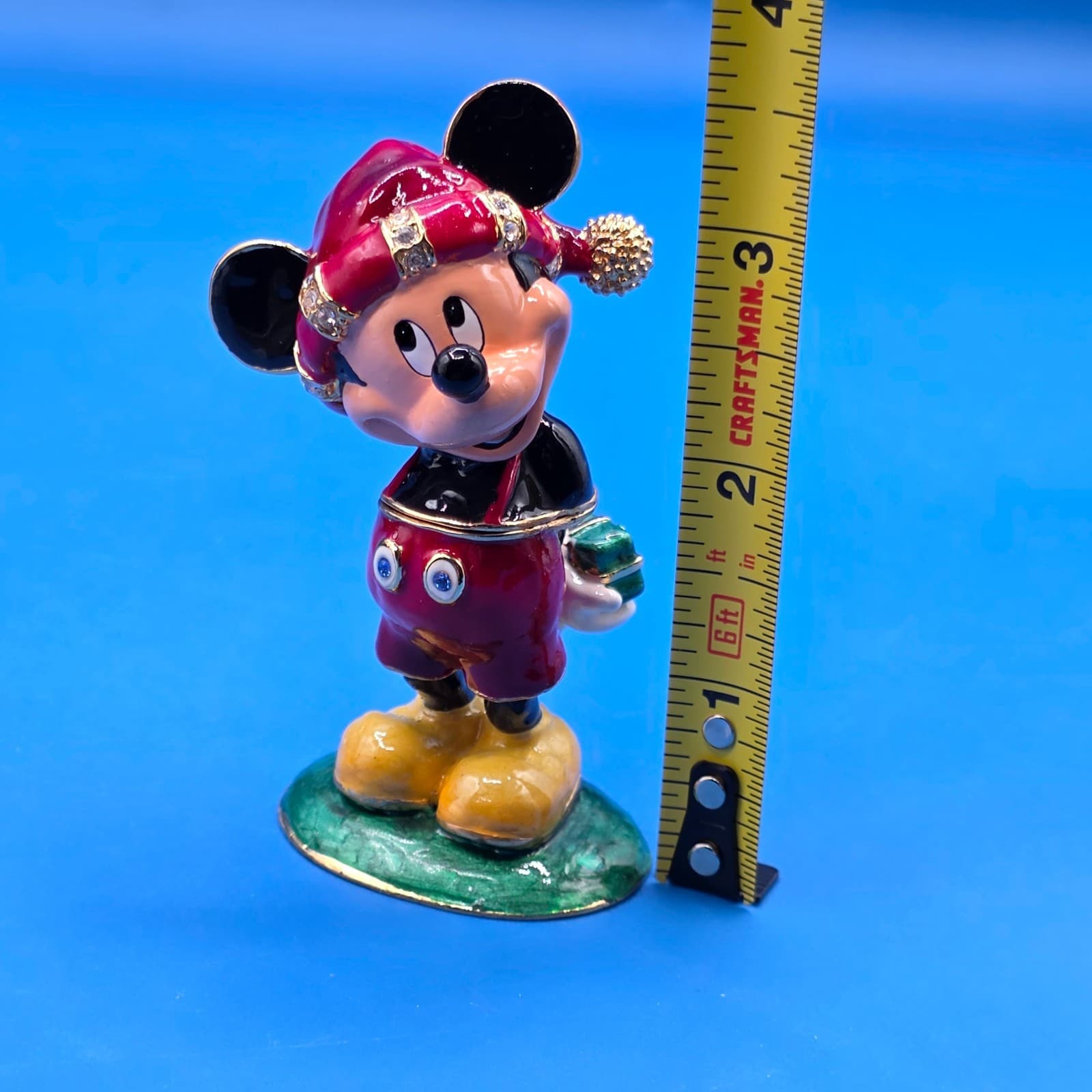 Disney / Dept. 56 Bejeweled Collection - "Merry Christmas from Mickey" Figure - Thumbnail 5
