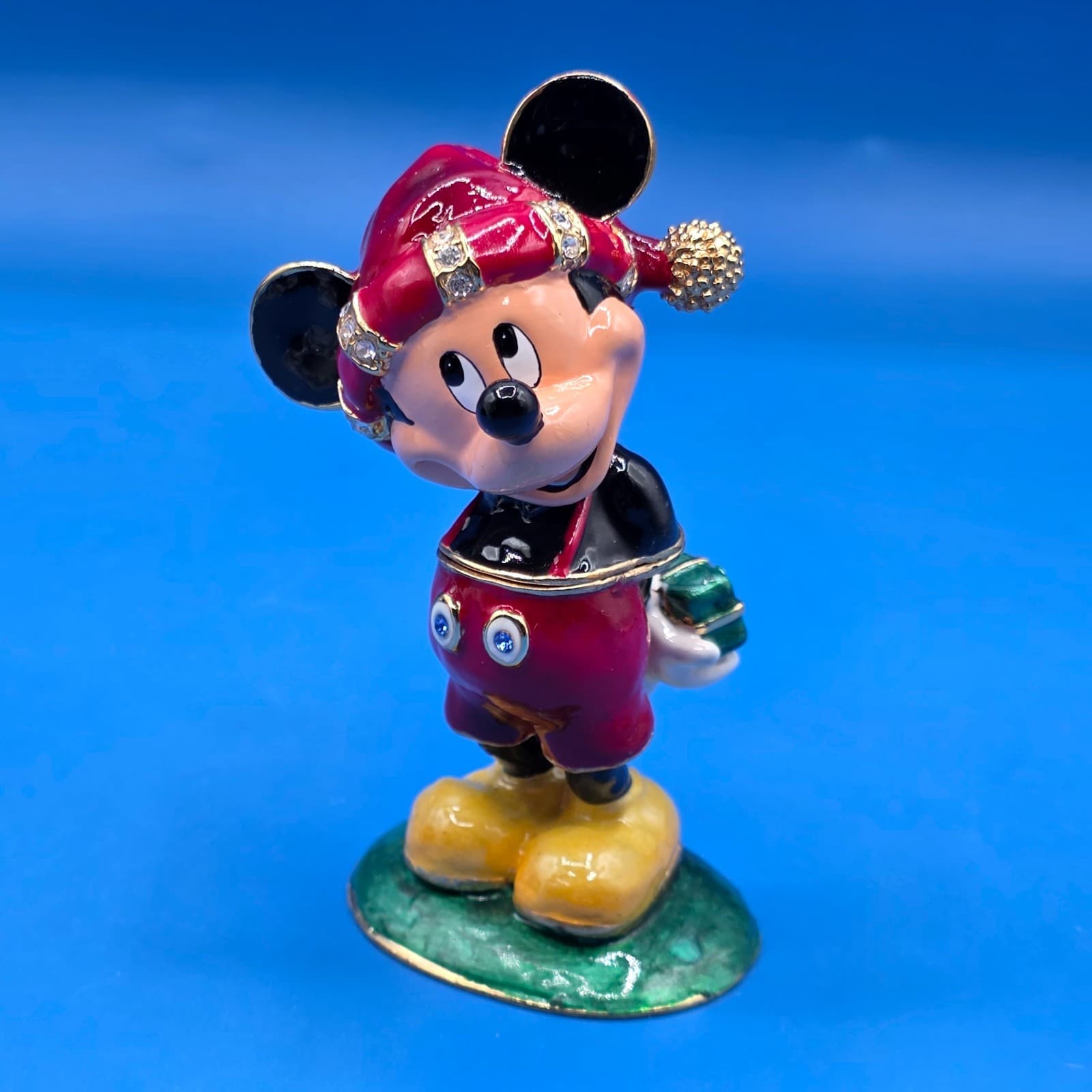 Disney / Dept. 56 Bejeweled Collection - "Merry Christmas from Mickey" Figure - Thumbnail 2