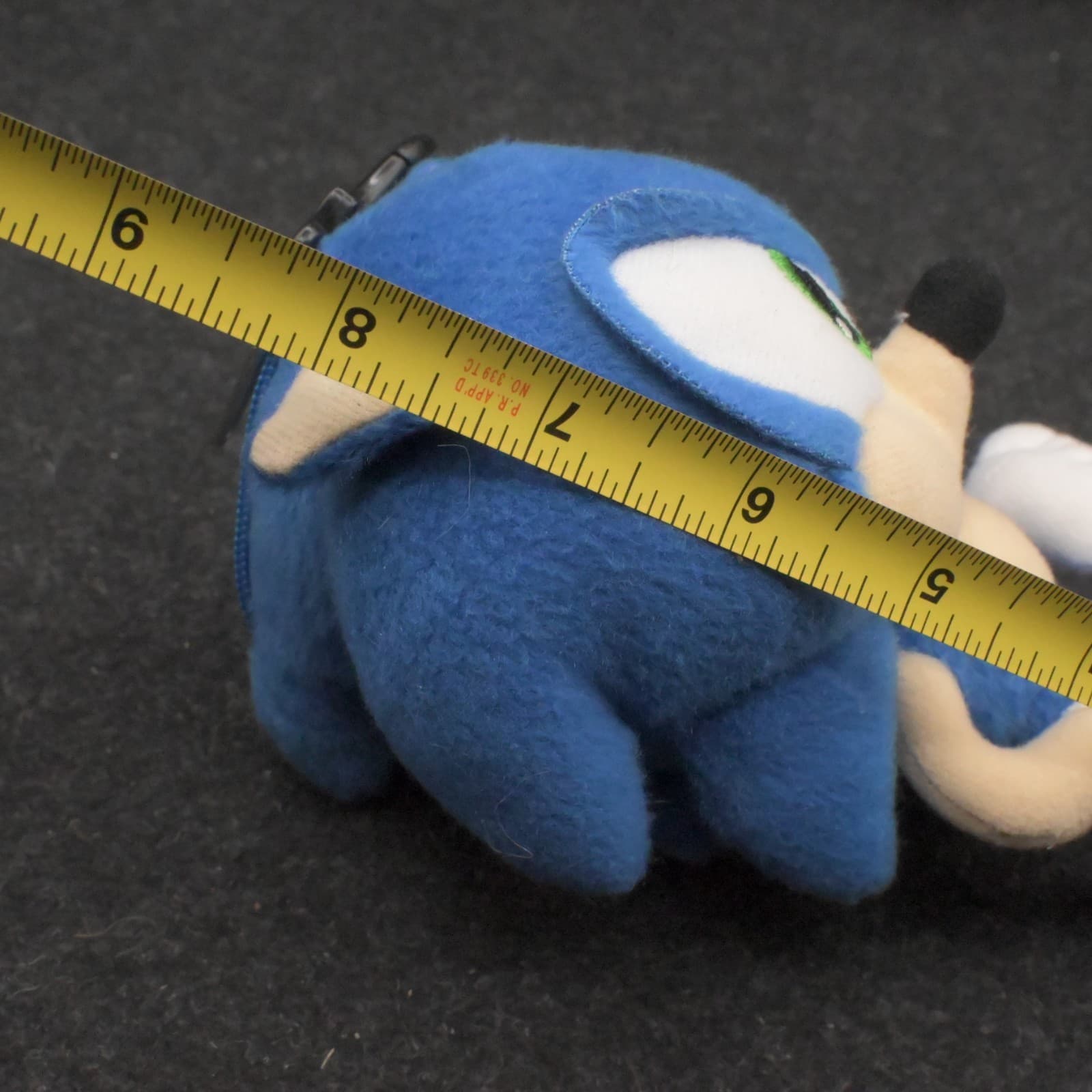 Sonic The Hedgehog Blue Plush Zippered Coin Purse 8" SEGA - Thumbnail 8