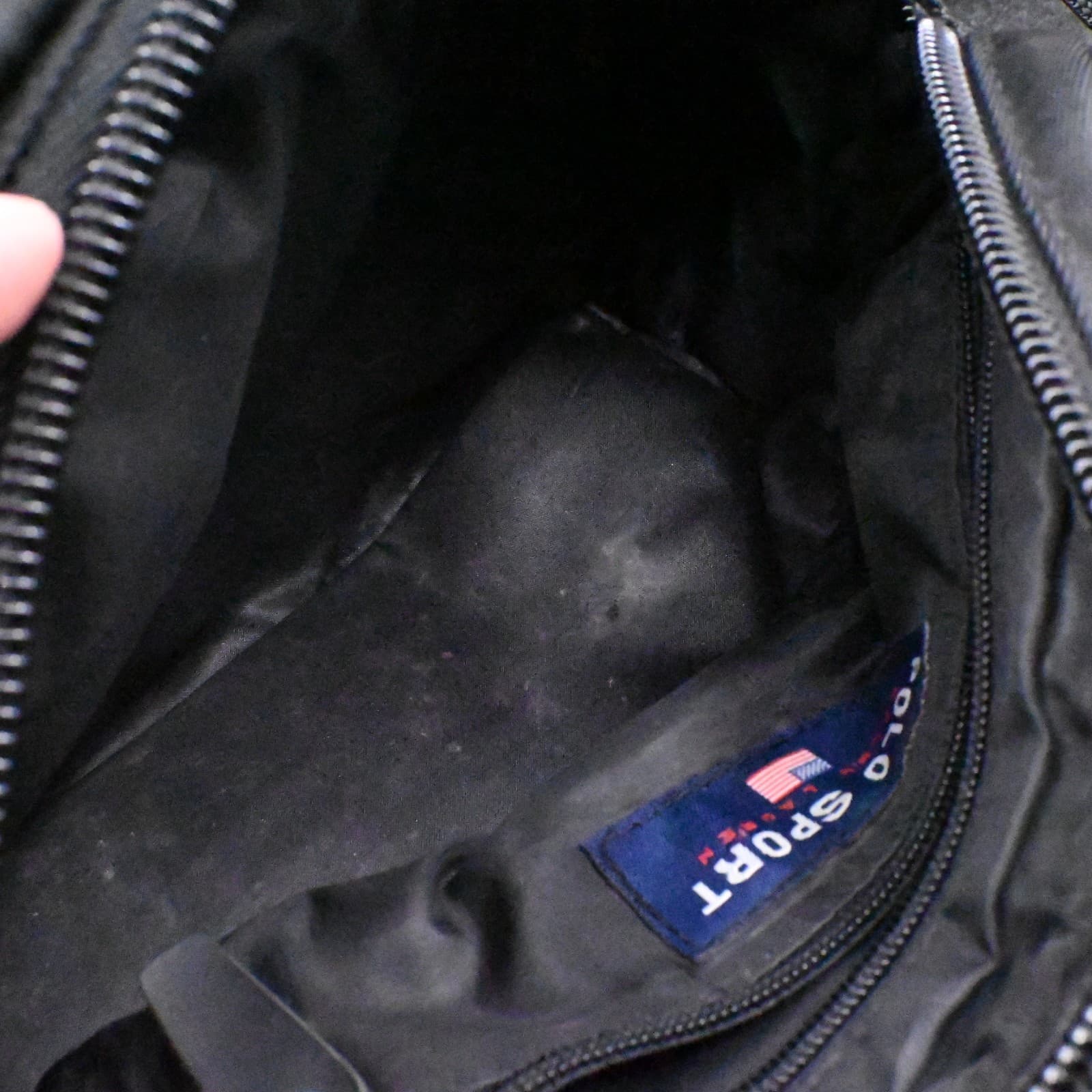 Vintage Polo Sport Ralph Lauren Black Crossbody/ Messenger, 🇺🇸 & Olympics Pull - Thumbnail 13