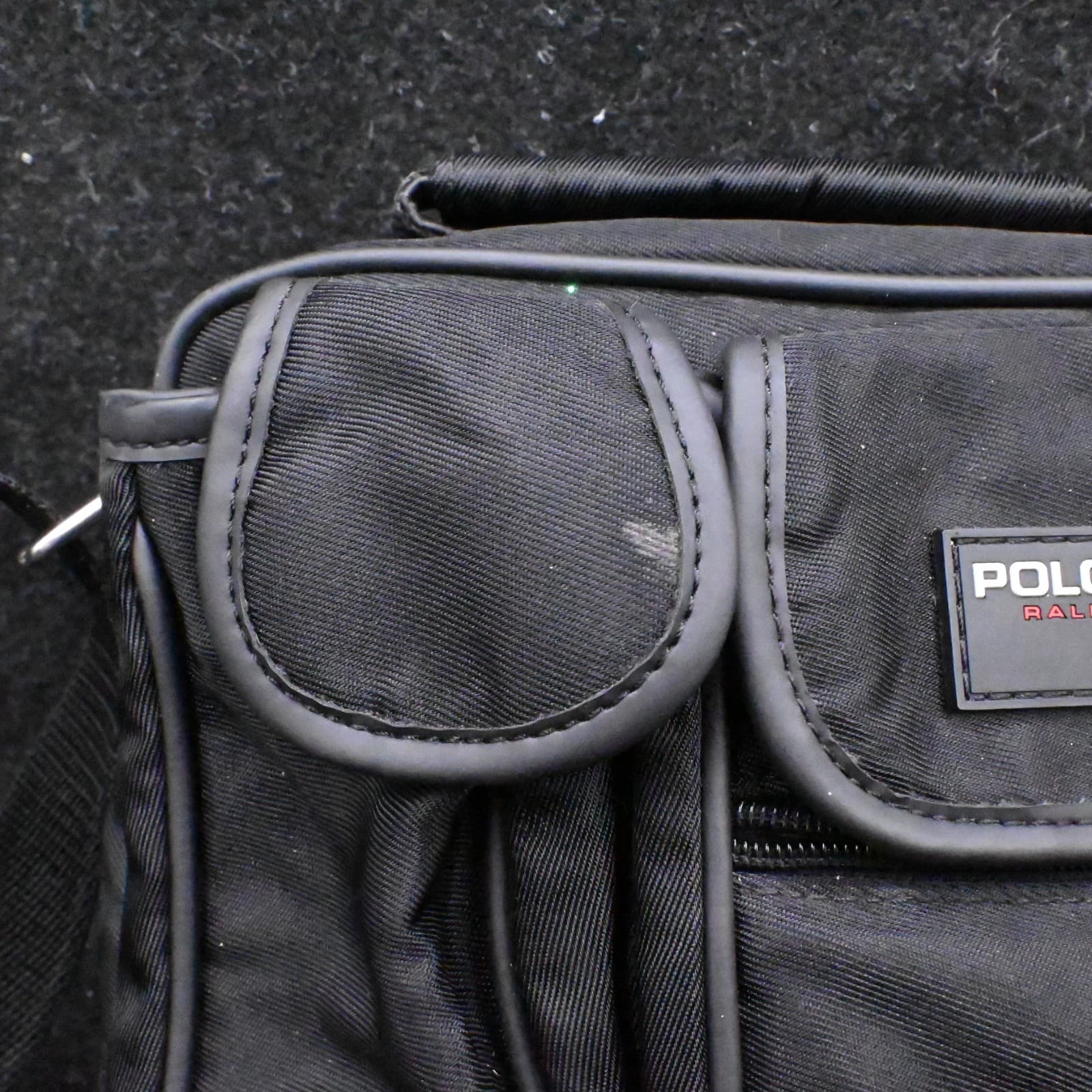 Vintage Polo Sport Ralph Lauren Black Crossbody/ Messenger, 🇺🇸 & Olympics Pull - Thumbnail 3