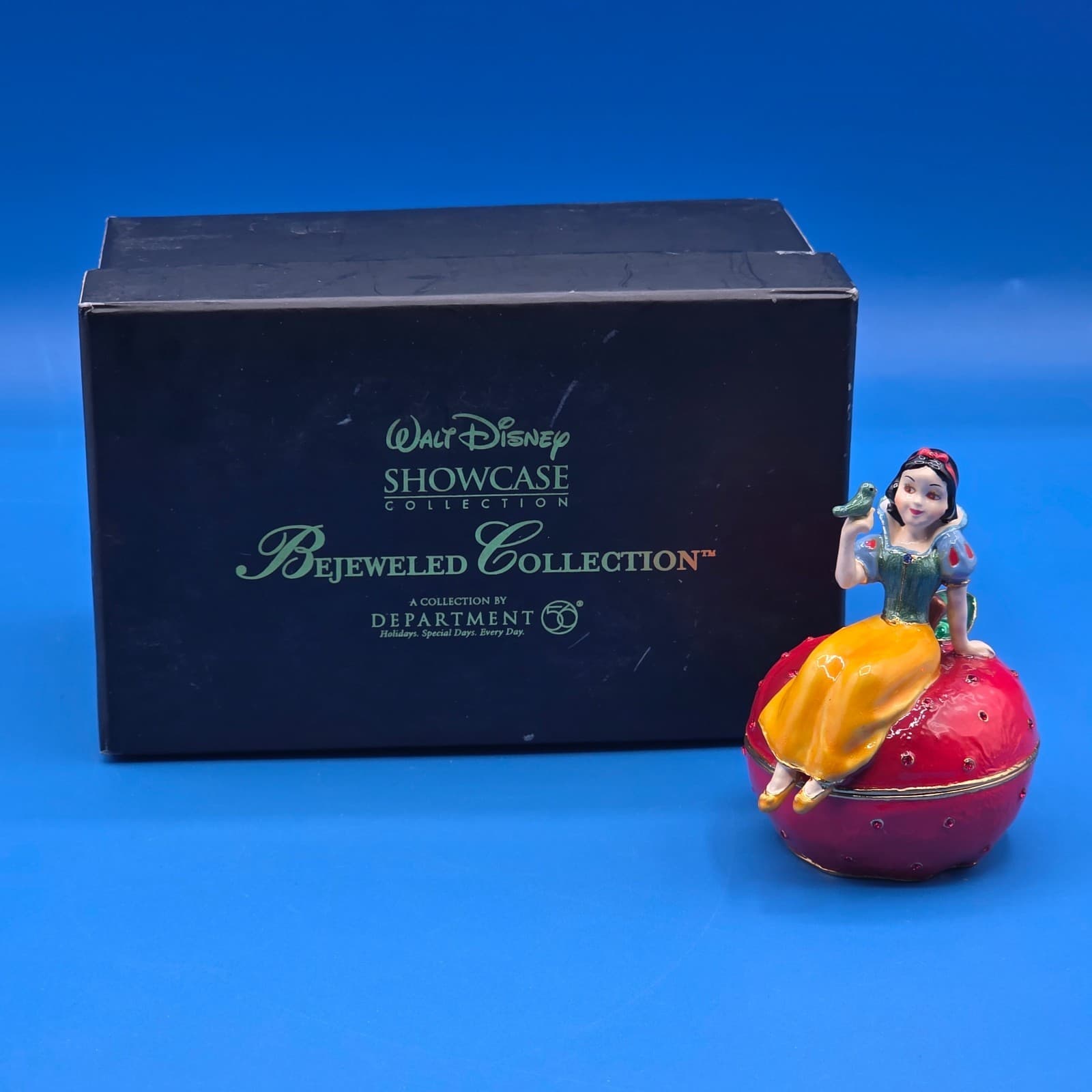 Department 56 Disney Show Case Snow White Bejeweled Trinket Box