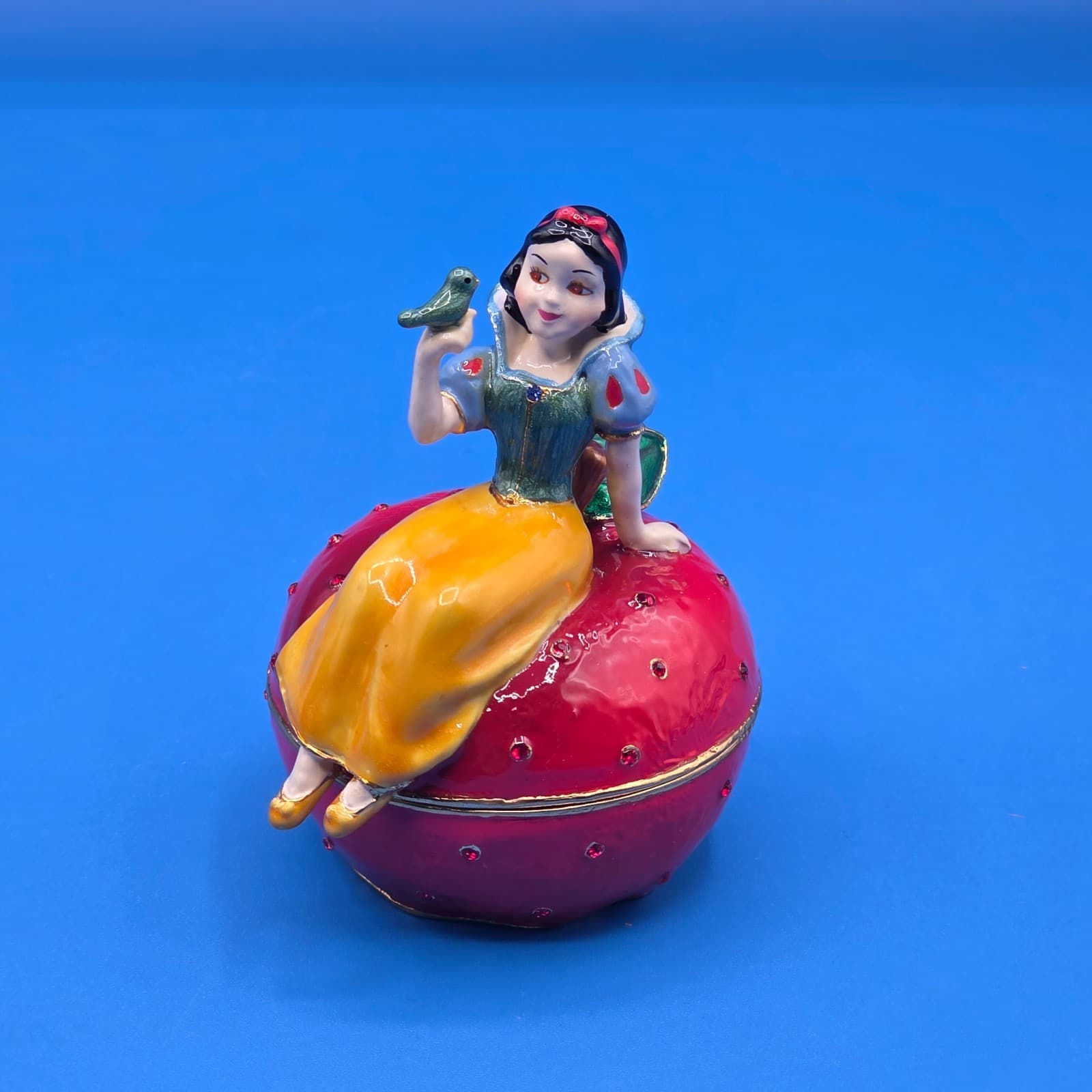 Department 56 Disney Show Case Snow White Bejeweled Trinket Box - Thumbnail 4