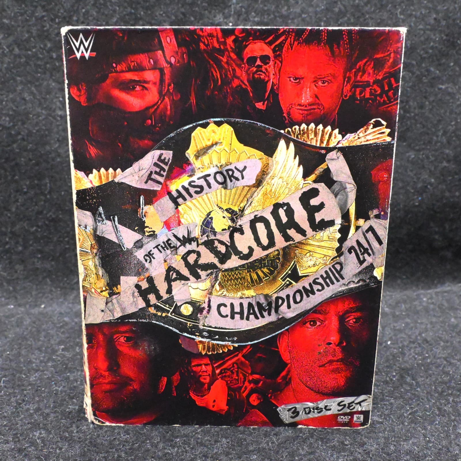 WWE WWF Wrestling DVD -The History of the Hardcore Championship 24/7 -3 Disc Set