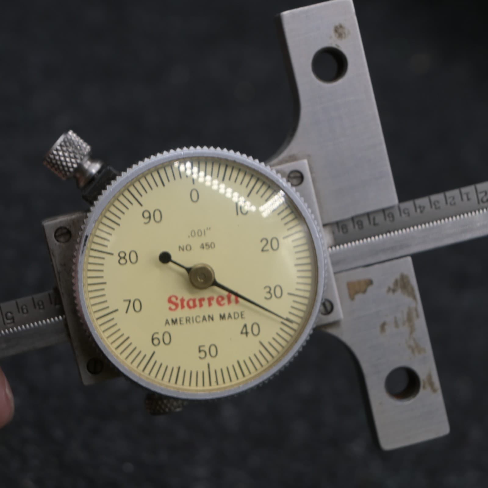 Starrett 450Z-6 Dial Depth Gage, 0-6" Range, .001" Graduation - Thumbnail 4