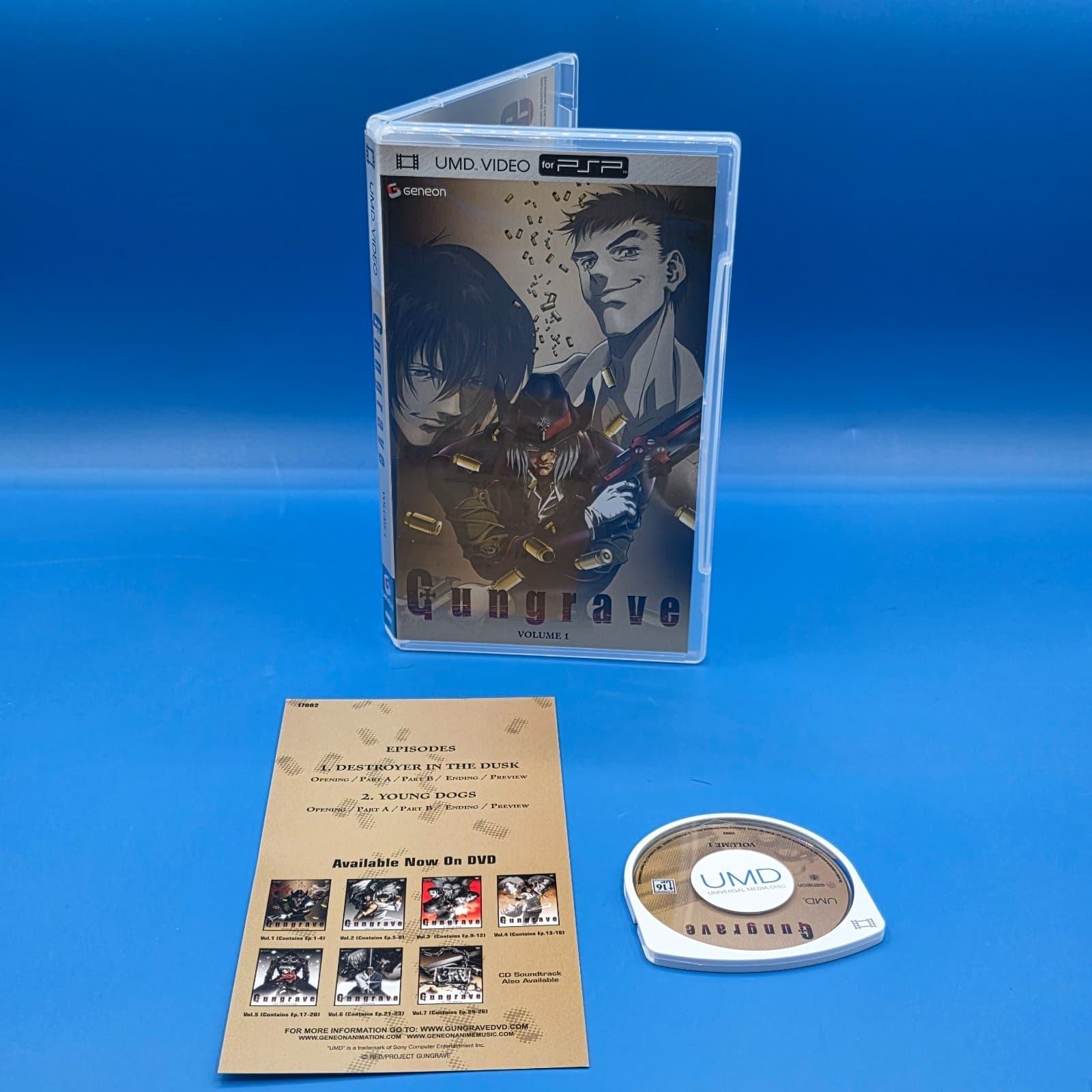 Gungrave Volume 1 (PSP PlayStation Portable Anime UMD) RARE Complete