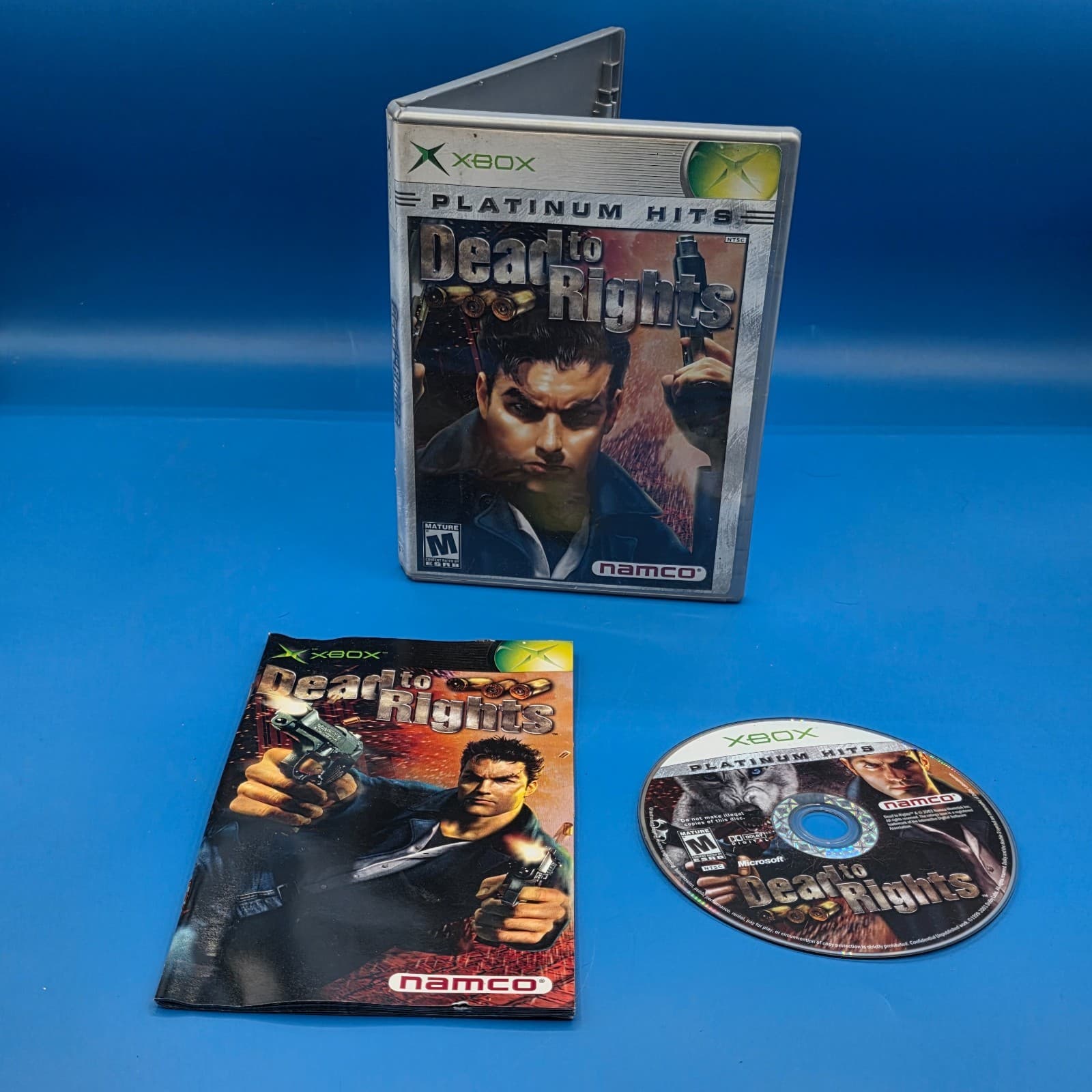 Dead to Rights Platinum Hits Edition (Original OG Xbox) Complete W/ Manual CIB