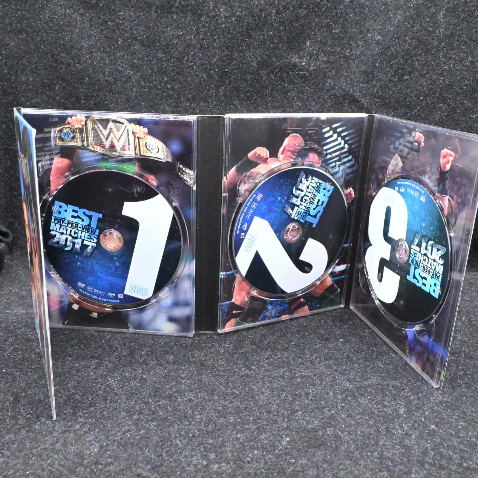 WWE Best Pay Per View Matches of 2017 DVD 2017 3 Disc Set Wrestling Brock Lesnar - Thumbnail 4