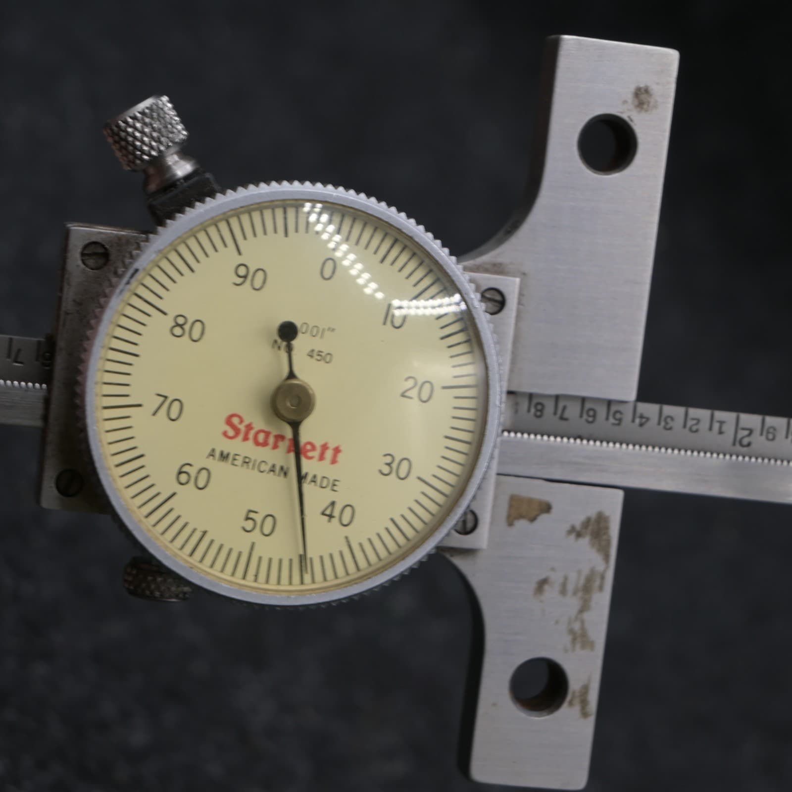 Starrett 450Z-6 Dial Depth Gage, 0-6" Range, .001" Graduation - Thumbnail 3