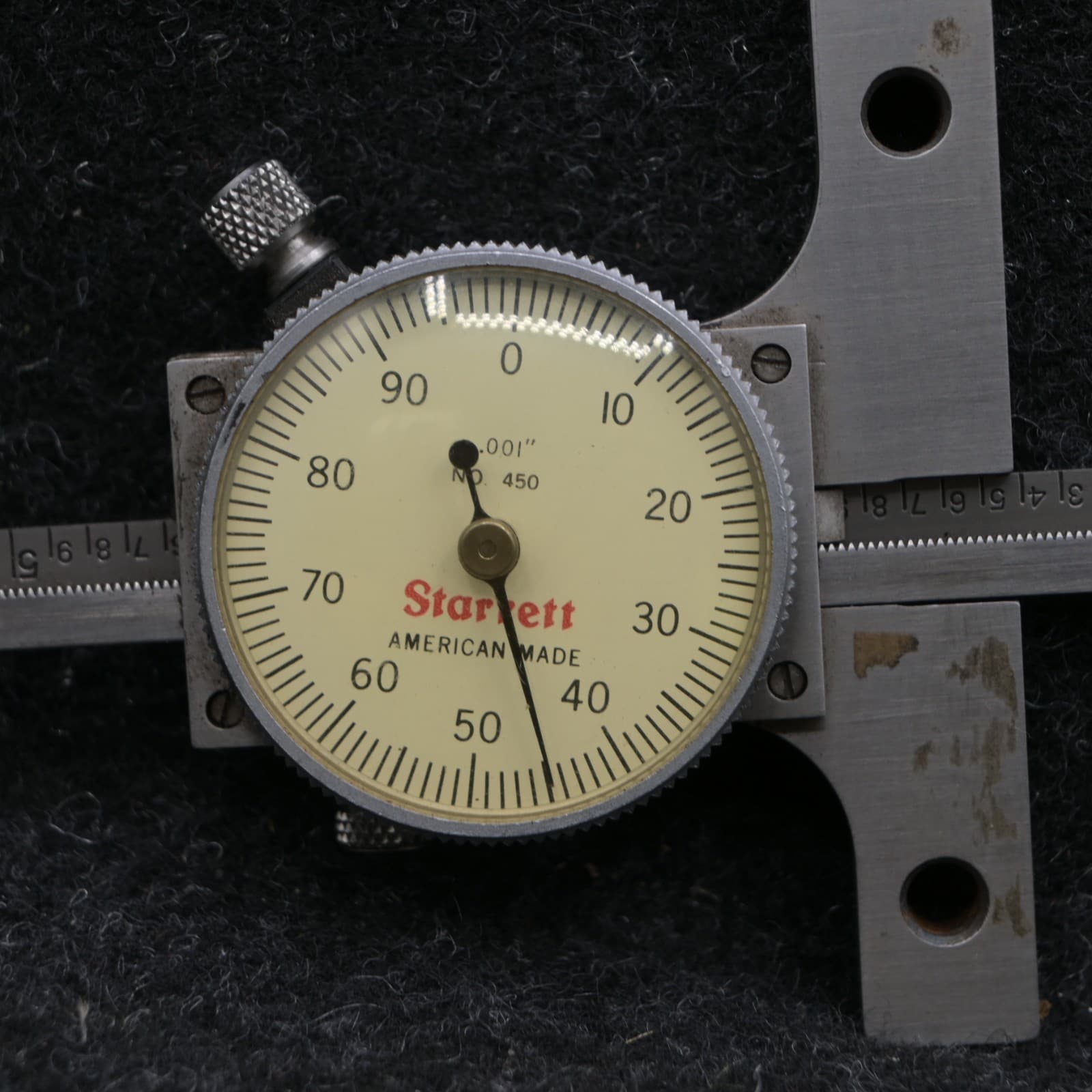 Starrett 450Z-6 Dial Depth Gage, 0-6" Range, .001" Graduation - Thumbnail 2