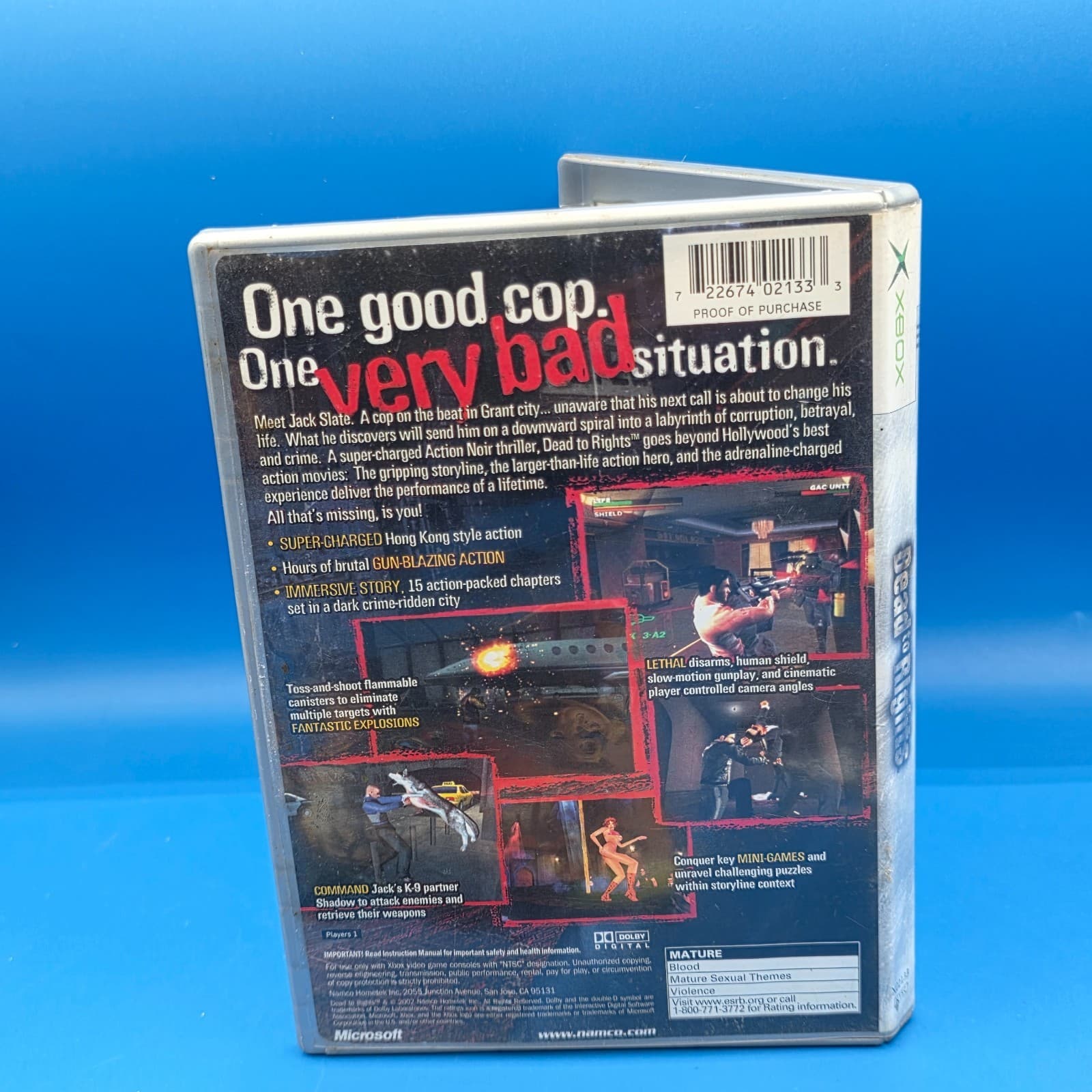 Dead to Rights Platinum Hits Edition (Original OG Xbox) Complete W/ Manual CIB - Thumbnail 4
