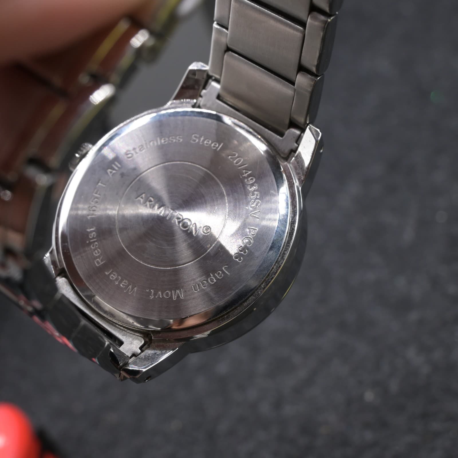 Armitron watch ,PC33 20/4935sv,blue dial with day/date, clasp band - Thumbnail 8