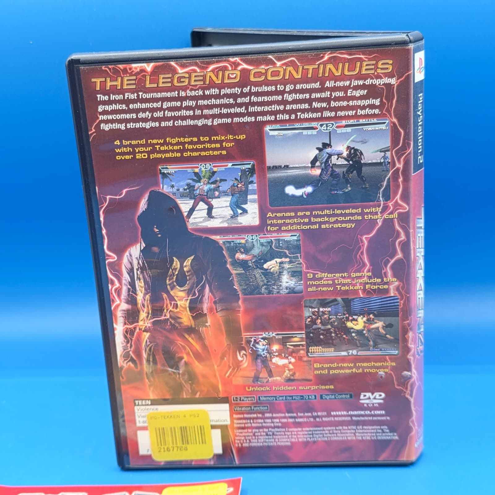 Tekken 4 PS2 PlayStation 2 Black Label - Complete CIB Tested !! - Thumbnail 4