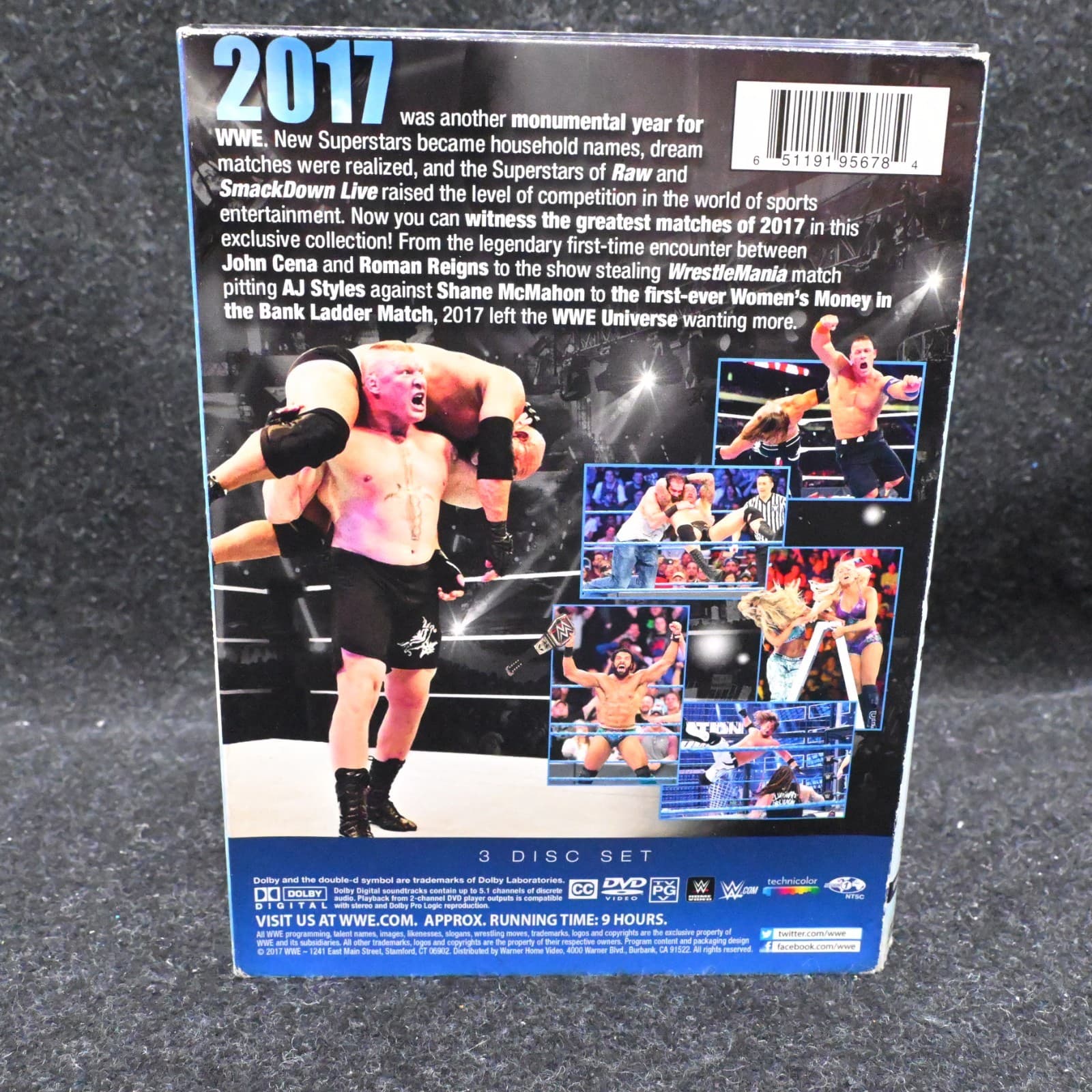 WWE Best Pay Per View Matches of 2017 DVD 2017 3 Disc Set Wrestling Brock Lesnar - Thumbnail 2