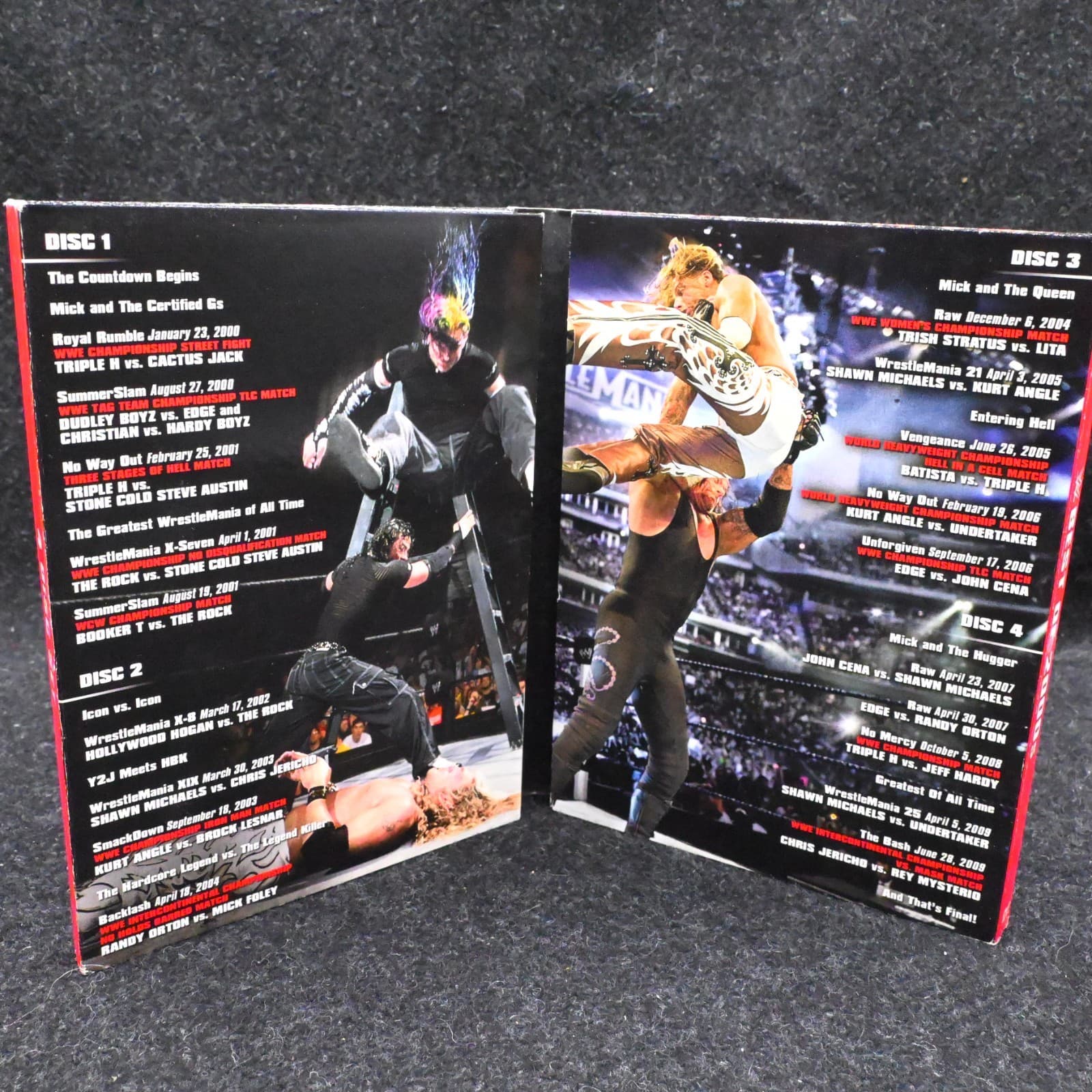 WWE: Best of 2000s 4 Disc DVD Set Complete Clean Discs Tested Works Great - Thumbnail 3