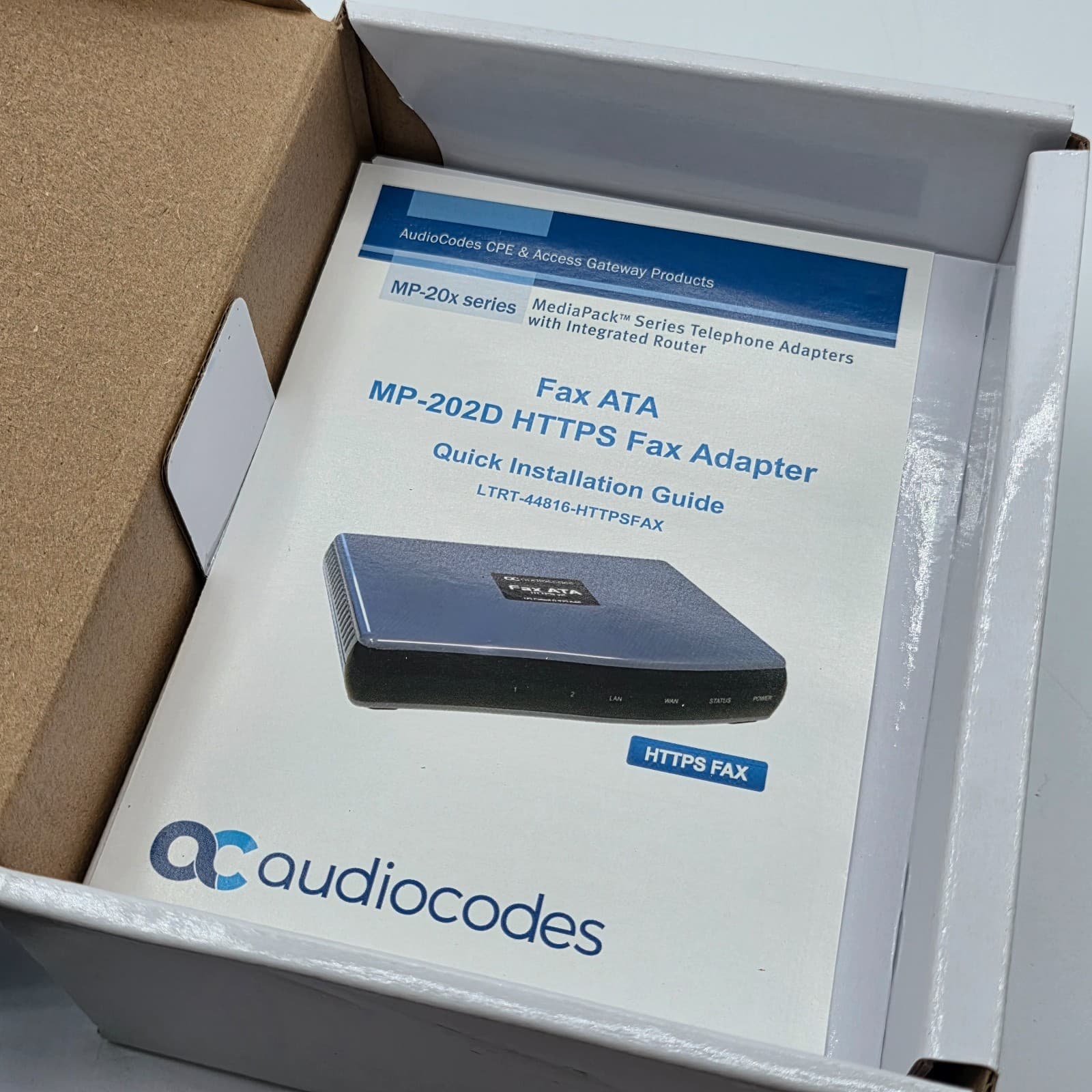 Audiocodes MP -202 HTTPS Fax Adapter (P/N GGWV00673) - Thumbnail 5