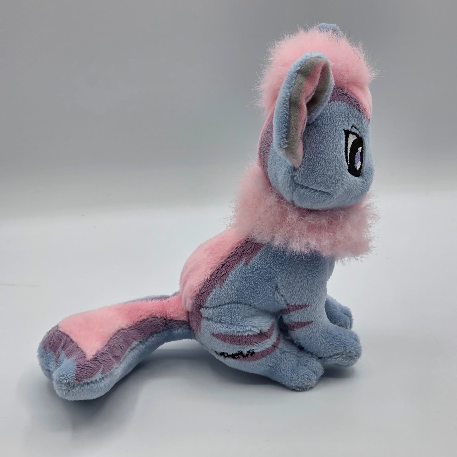 Rare Neopets Striped Xweetok Plush Stuffed Animal Blue and Pink 5” No Code - Thumbnail 8