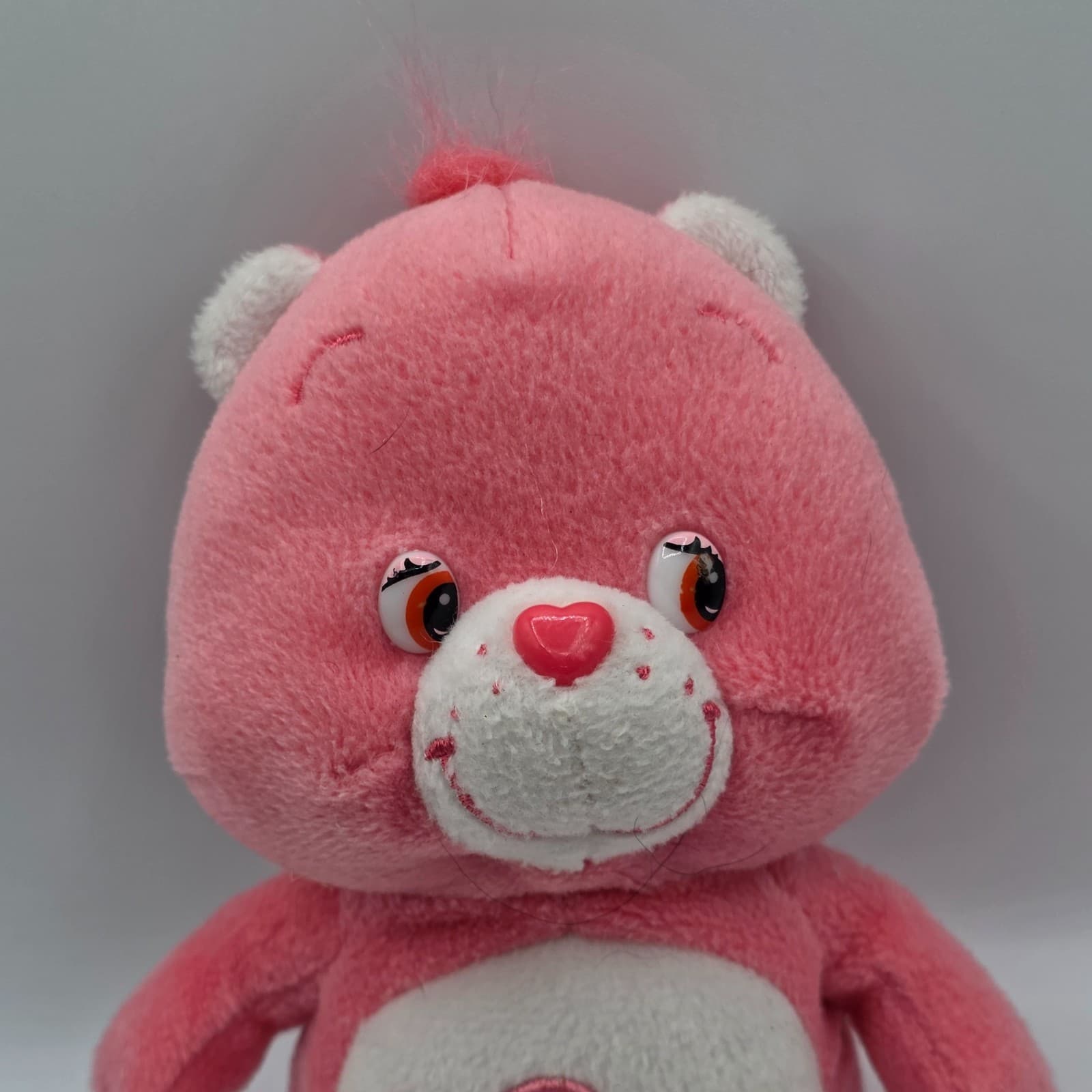Care Bear Plush Loves A lot Pink W/ Hearts 8” 2002 - Thumbnail 6