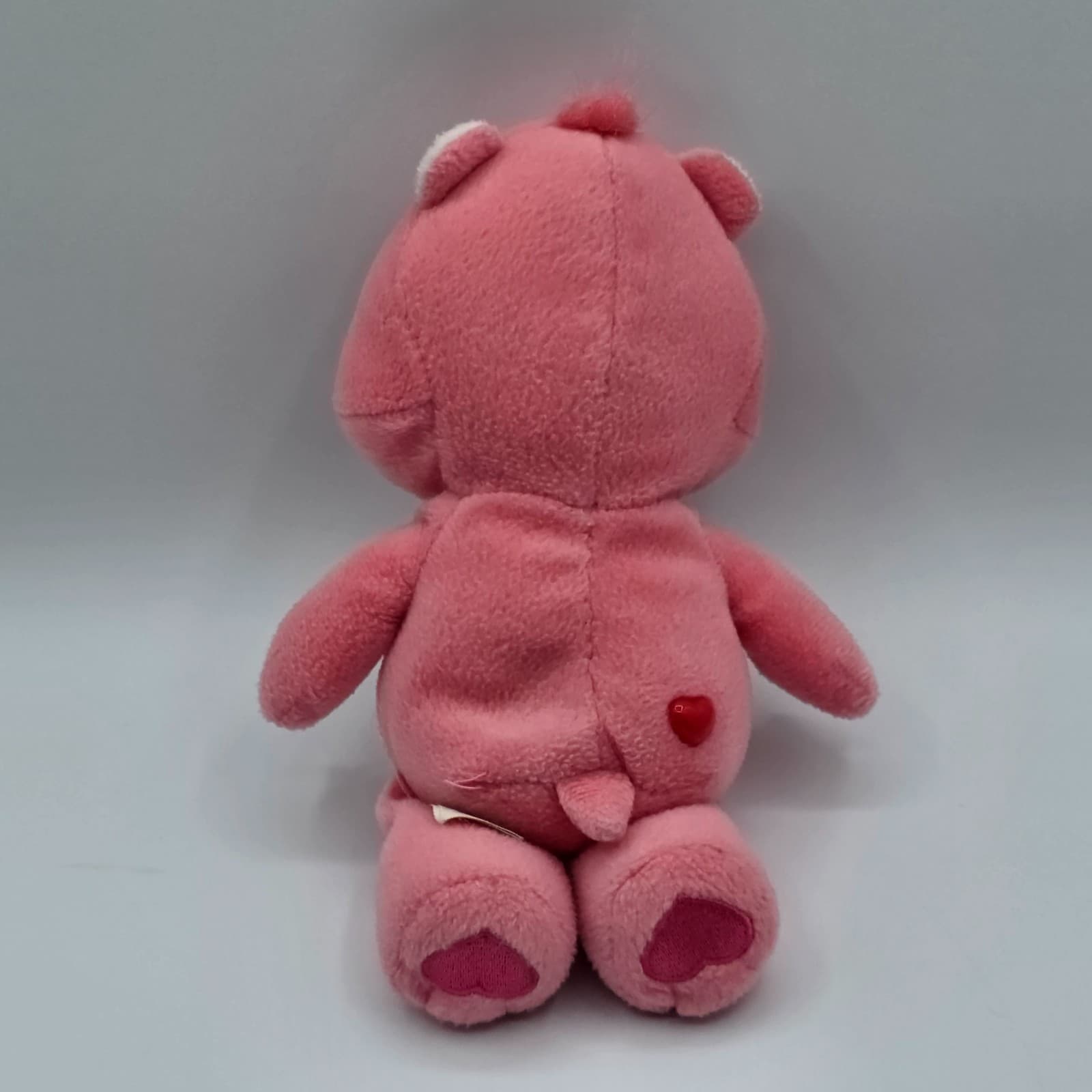 Care Bear Plush Loves A lot Pink W/ Hearts 8” 2002 - Thumbnail 4