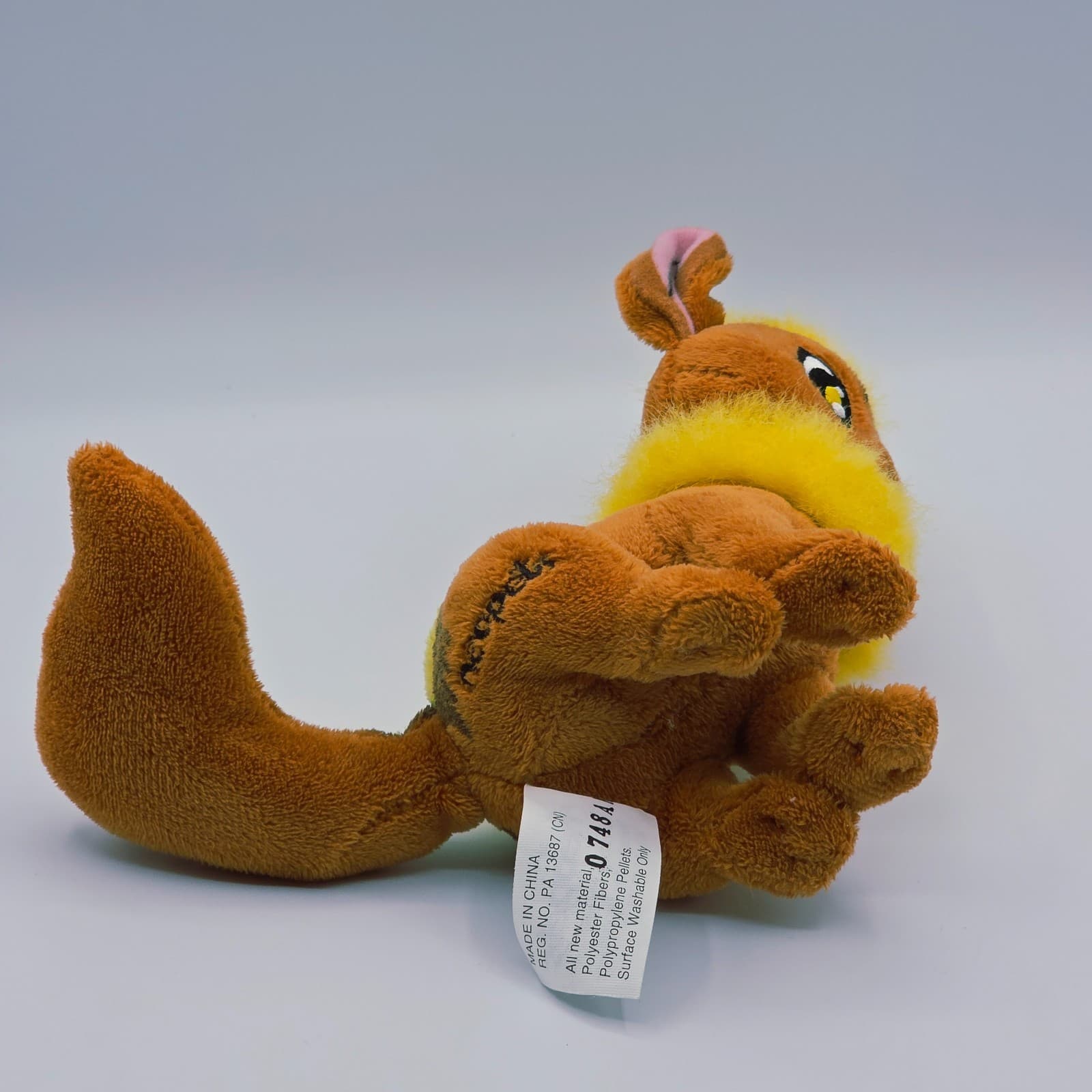 Vintage Neopets : Keyquest Brown Yellow Xweetok Plush 6" Stuffed Toy 2008 - Thumbnail 3