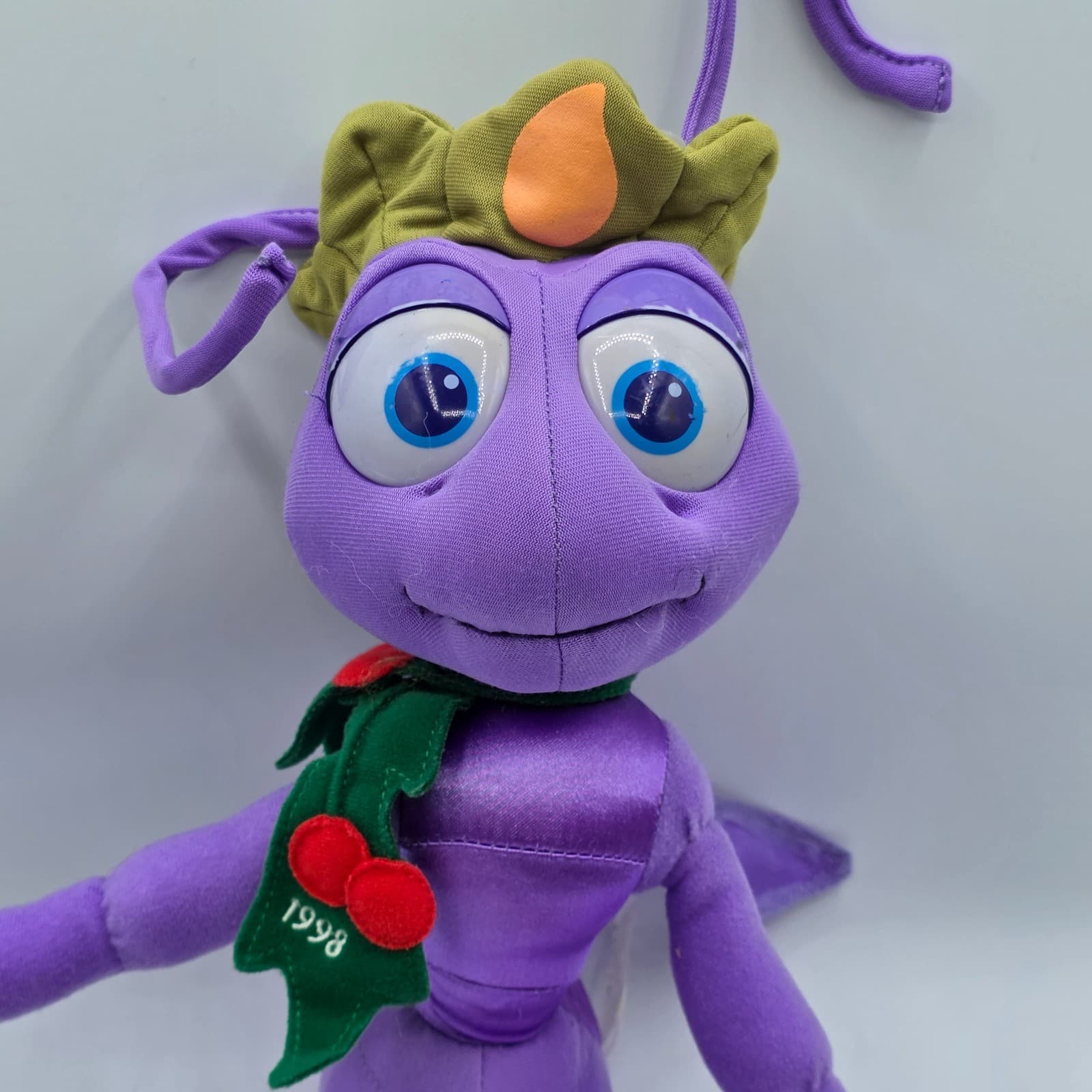 Vintage A Bugs Life Purple Ant Princess Atta Poseable Plush Disney 16” Holiday98 - Thumbnail 6