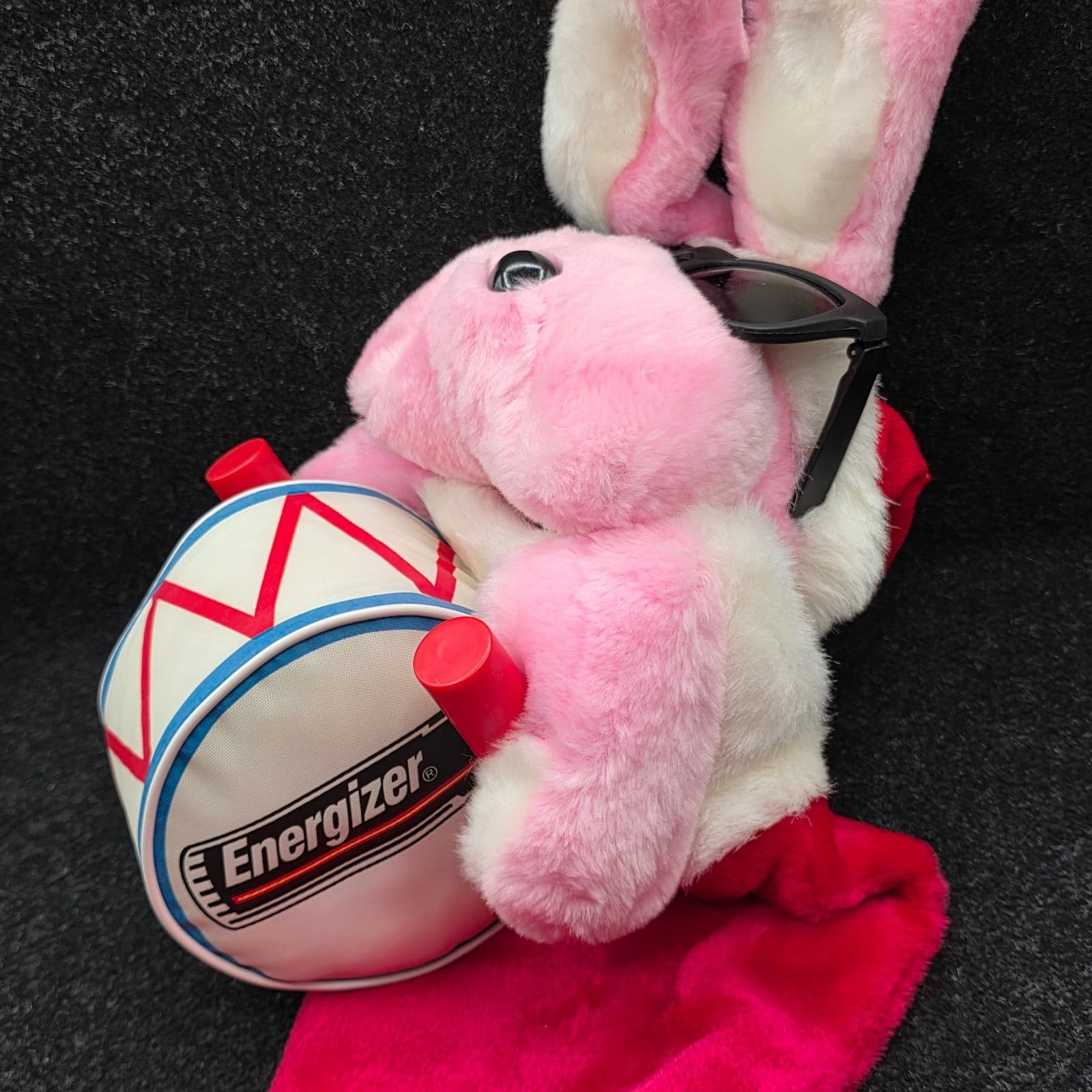 Energizer Battery Plus 1993 Christmas Bunny Stocking Large 25" Playing the Drum - Thumbnail 7