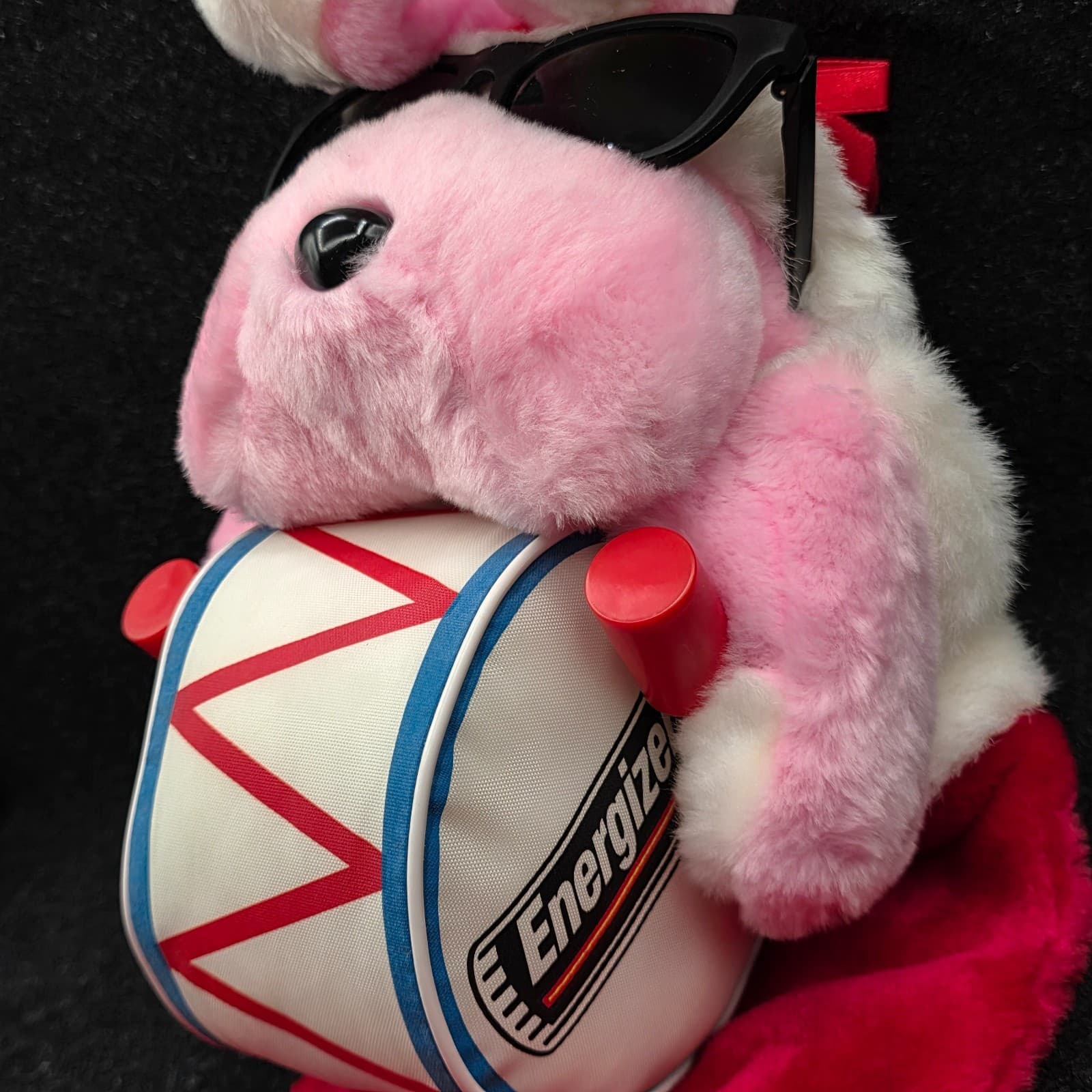 Energizer Battery Plus 1993 Christmas Bunny Stocking Large 25" Playing the Drum - Thumbnail 5