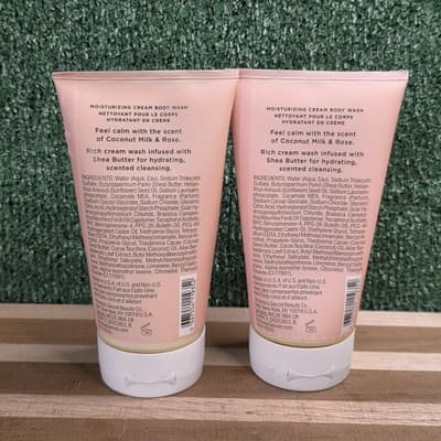 2 VICTORIA'S SECRET COCONUT MILK ROSE CALM CREAM BODY WASH MOISTURIZING 8 Fl OZ - Thumbnail 2