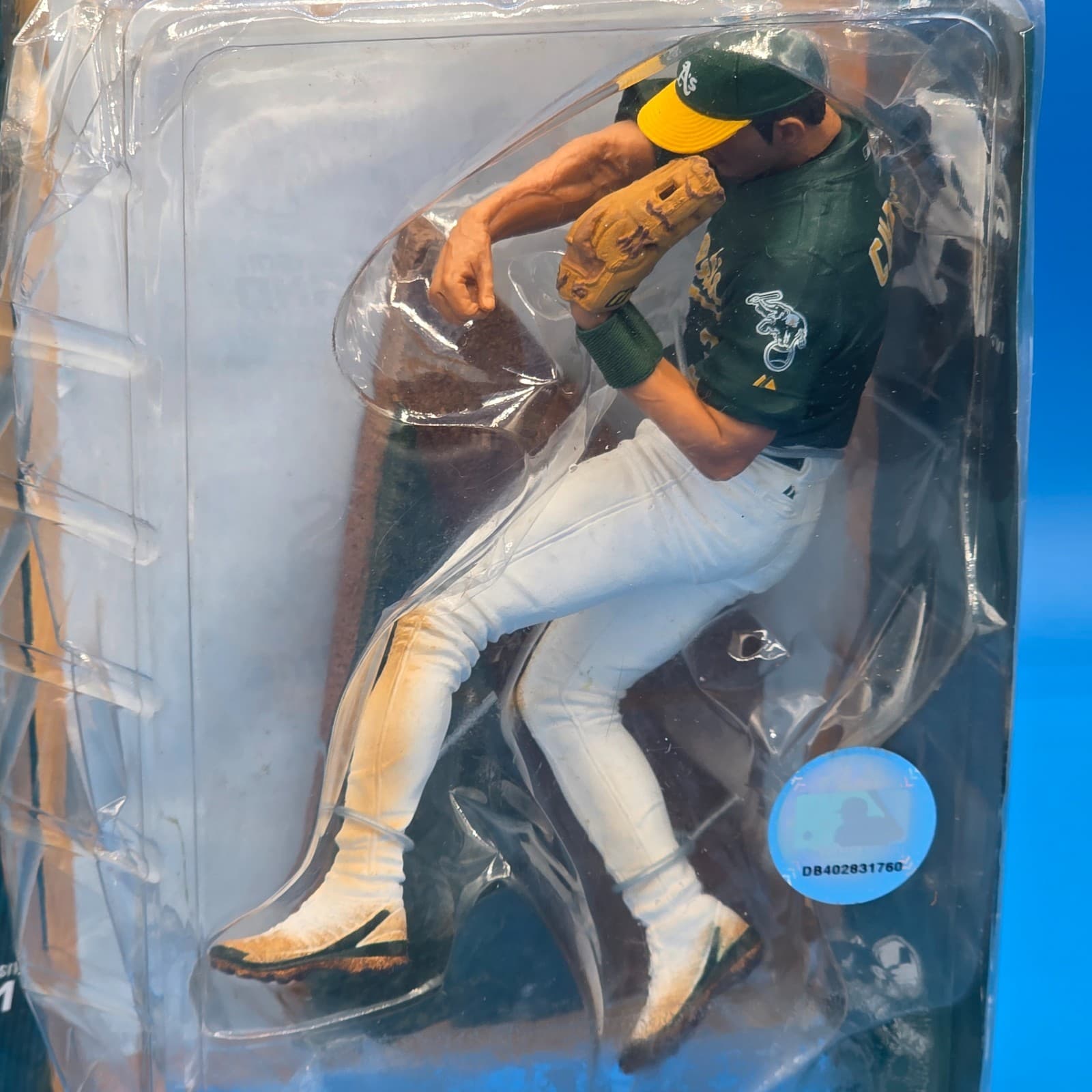McFarlane Series 17 Eric Chavez Oakland A’s Green Variant Figure Discontinued - Thumbnail 4