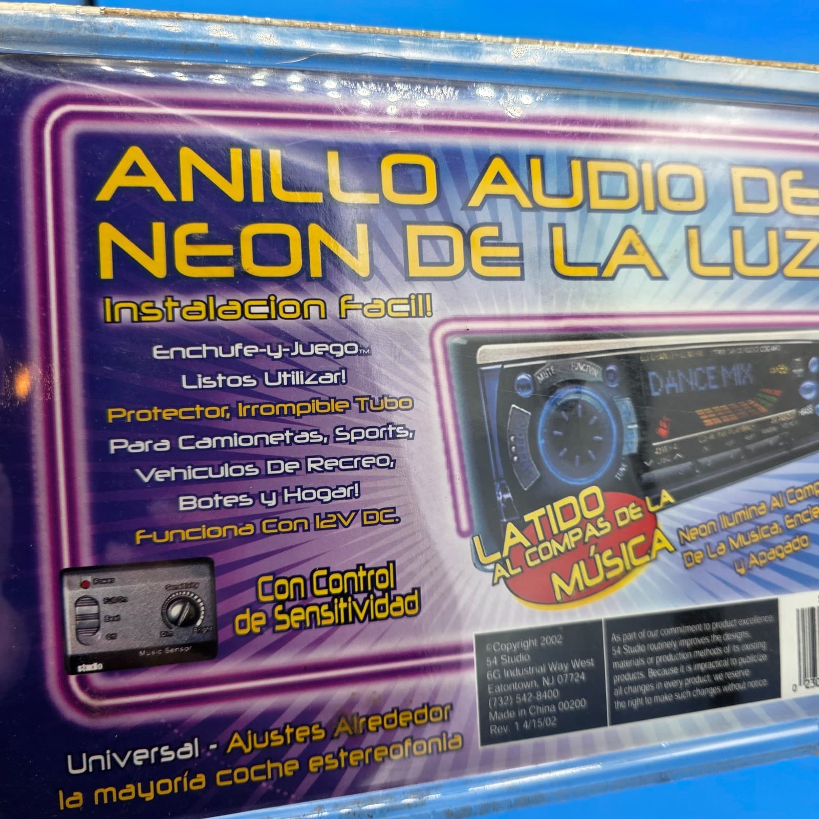VTG 2002 Neon Audio Panel Light Ring - Sealed in Original Packaging - Thumbnail 7