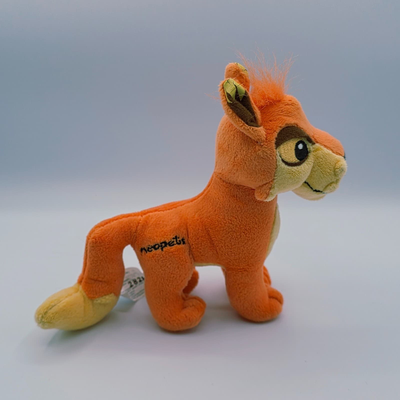 Neopets Orange Lupe Plush 6" Wolf Jakks Pacific Keyquest Series 6 Plushie 2008 - Thumbnail 7