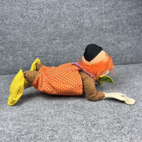 Vintage 1970s Annalee Dolls Mobilitee 18” Laying Down Clown Open Eyes RARE - Thumbnail 4