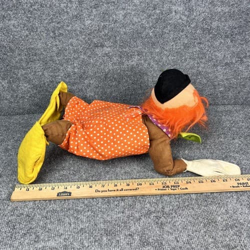Vintage 1970s Annalee Dolls Mobilitee 18” Laying Down Clown Open Eyes RARE - Thumbnail 8