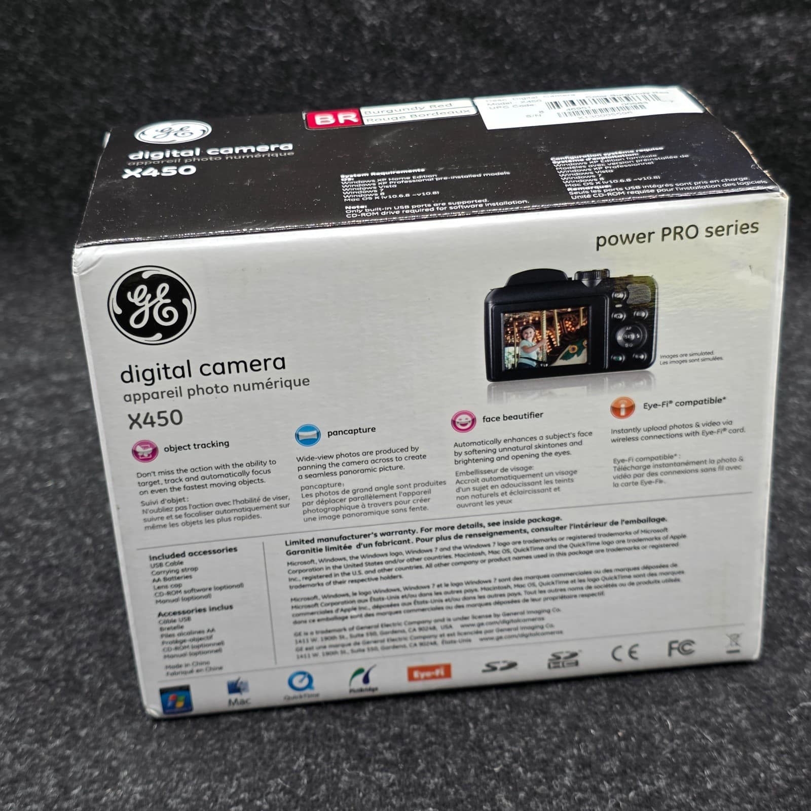 NEW Ge X450 16.0 Megapixel 25x Digital Camera BURGUNDY RED - Thumbnail 12