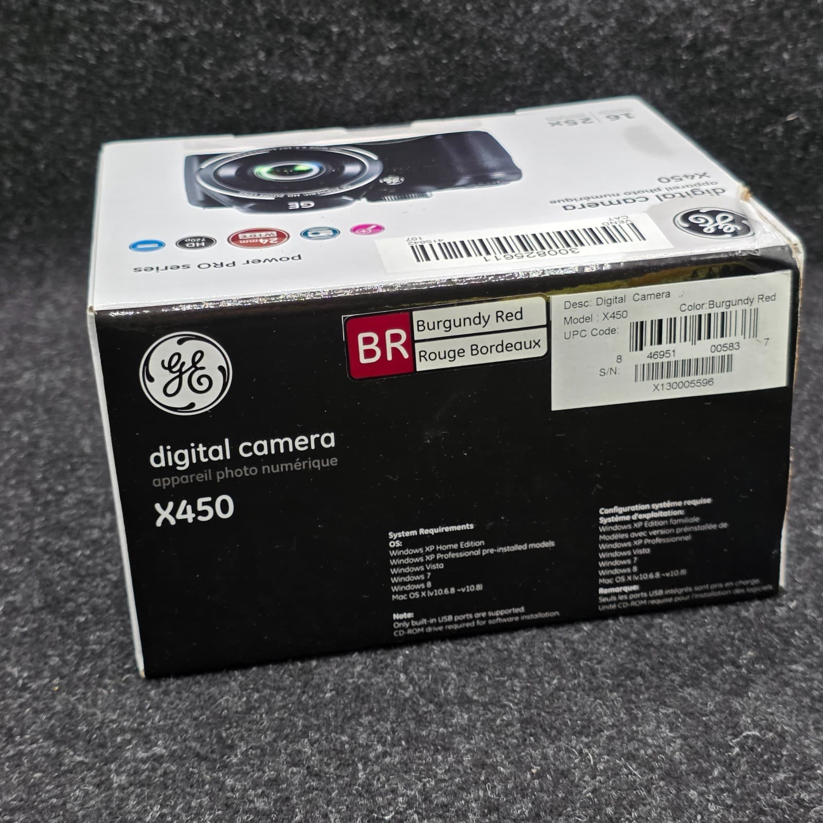 NEW Ge X450 16.0 Megapixel 25x Digital Camera BURGUNDY RED - Thumbnail 8