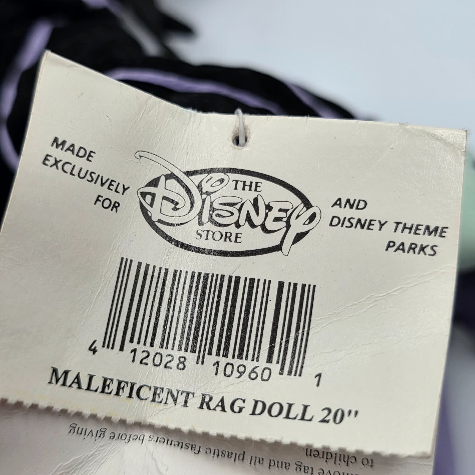 Disney Store - Maleficent 20” Rag Doll Plush Sleeping Beauty Maleficent - Thumbnail 7