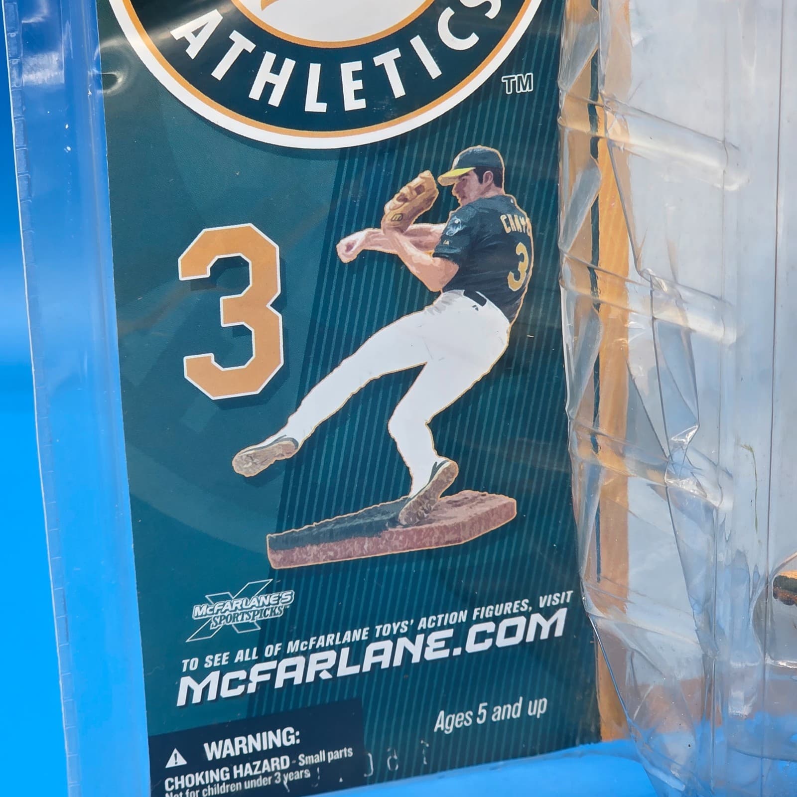 McFarlane Series 17 Eric Chavez Oakland A’s Green Variant Figure Discontinued - Thumbnail 2