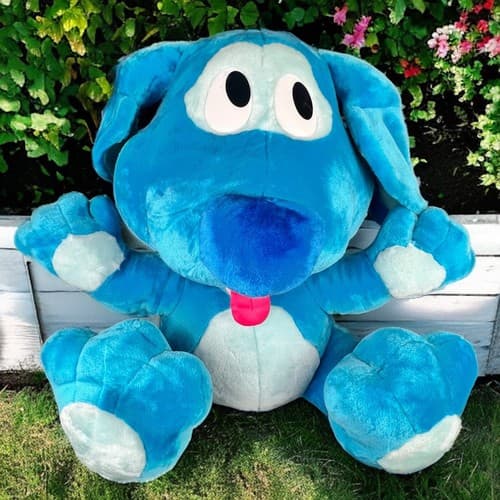 Vintage Huge 21” Blues Clues Bean Bag Plush Stuffed Animal Play By Play RARE
