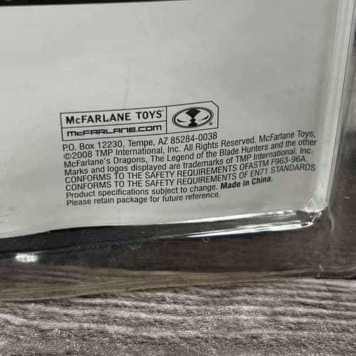 McFarlane's Dragons The Rise Of Man ETERNAL CLAN DRAGON McFarlane 2008 NIB - Thumbnail 8