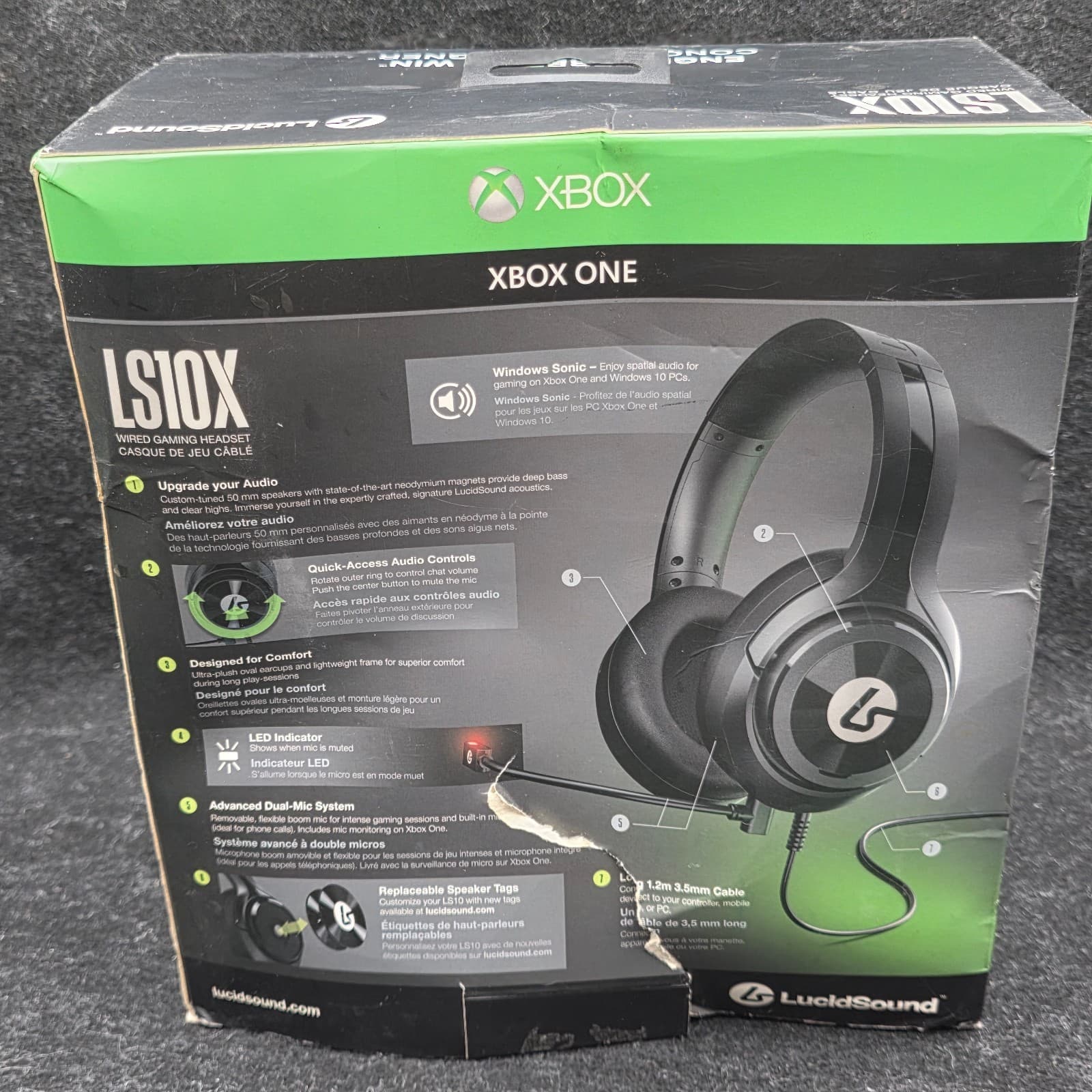 Lucid Sound LS10X Advanced Wired Gaming Headset for Xbox One OPEN BOX - Thumbnail 6