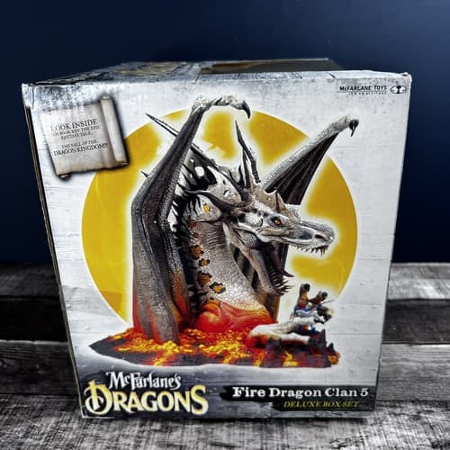 Vintage 2005 Mcfarlane Dragons Fire Dragon Clan 5 Figure Deluxe Box Set - Thumbnail 8