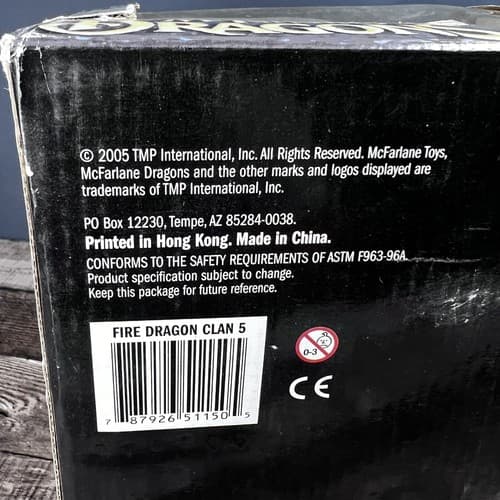 Vintage 2005 Mcfarlane Dragons Fire Dragon Clan 5 Figure Deluxe Box Set - Thumbnail 11