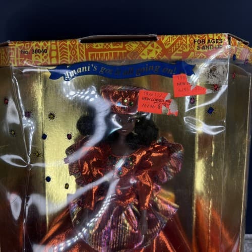 Vintage 1993 Imani Splendor Doll 30040 African American OLMEC Toys New NRFB - Thumbnail 5