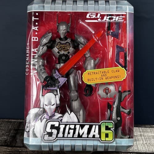 2005 G.I. JOE SIGMA 6 NINJA B.A.T RETRACTABLE CLAW POSABLE FIGURE HASBRO - Thumbnail 5
